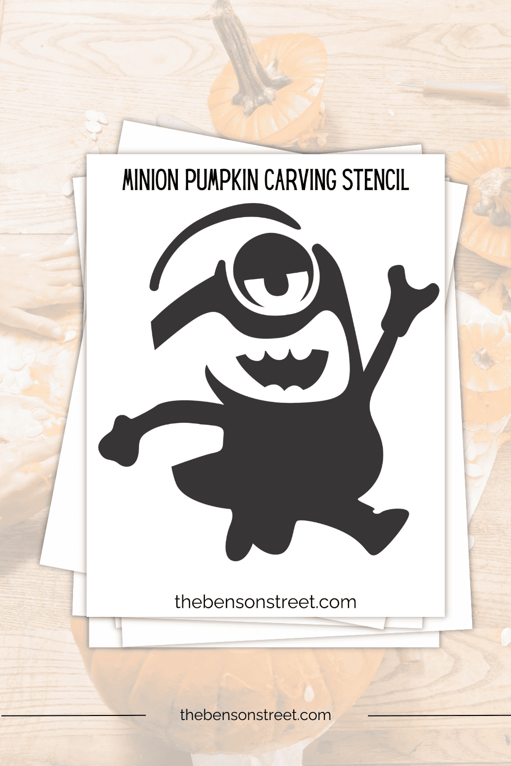 Free Minion Pumpkin Stencil Printable Carving Template The Benson Street Free Minion Pumpkin Stencil Printable Carving Template The Benson Street