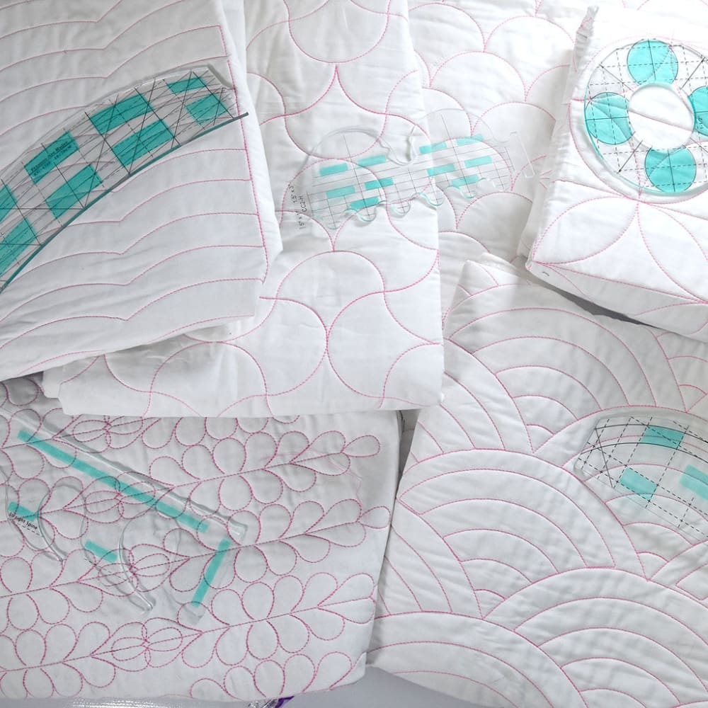 Free Motion Quilting Template And Rulers Set Sewing By Sarah