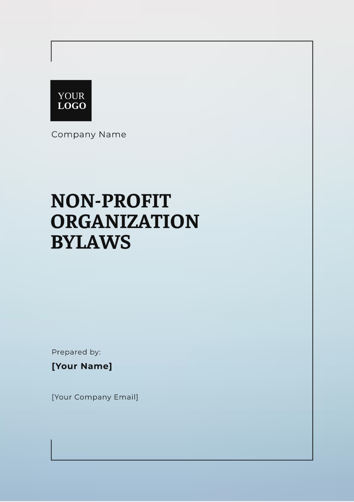 Free Non Profit Organization Bylaws Template To Edit Online