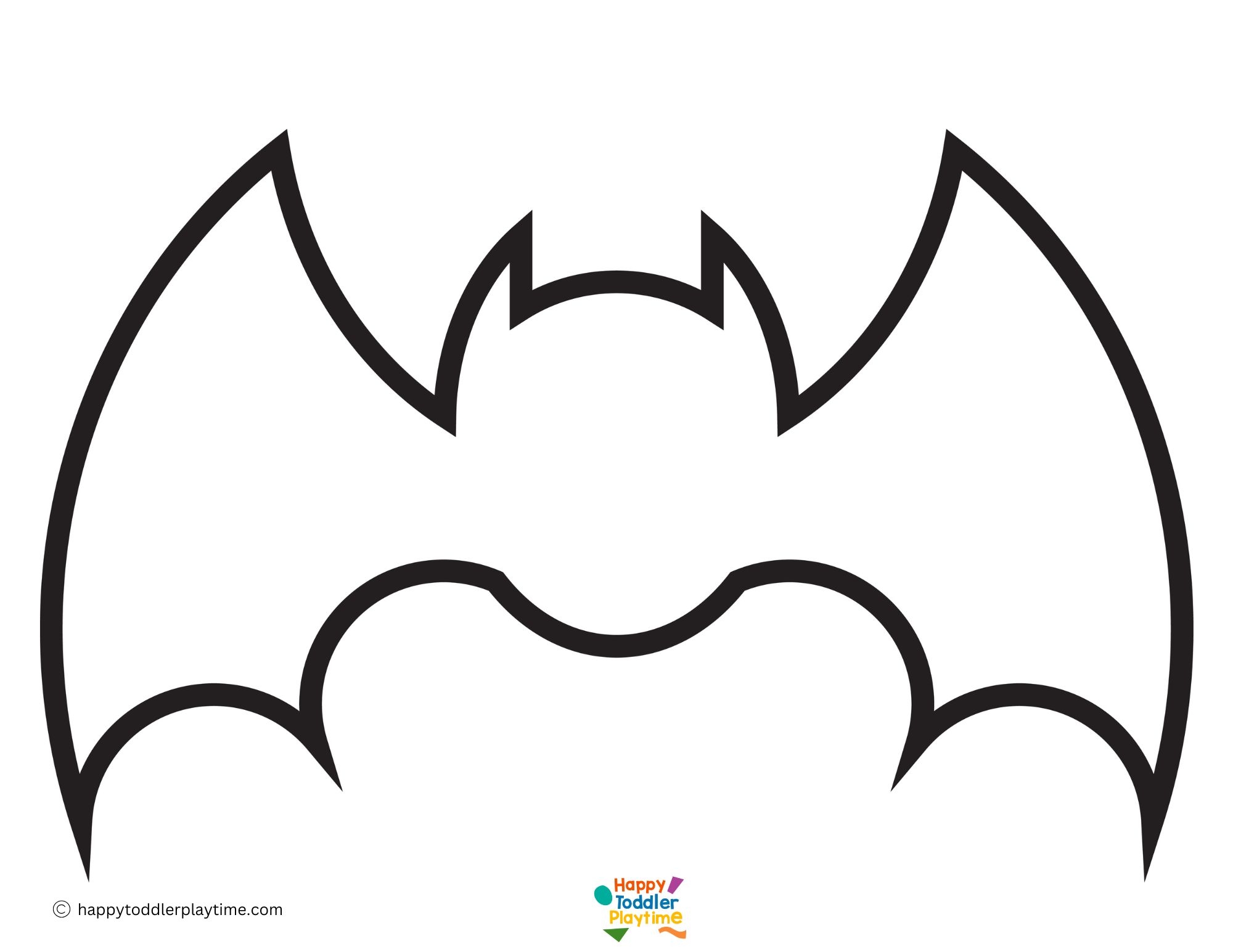 printable template of a bat
