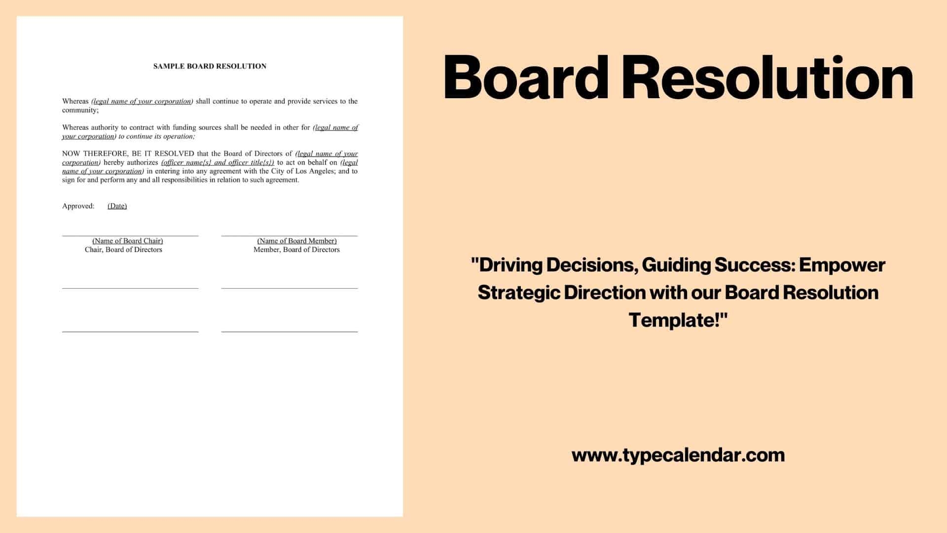board resolution template board resolution template