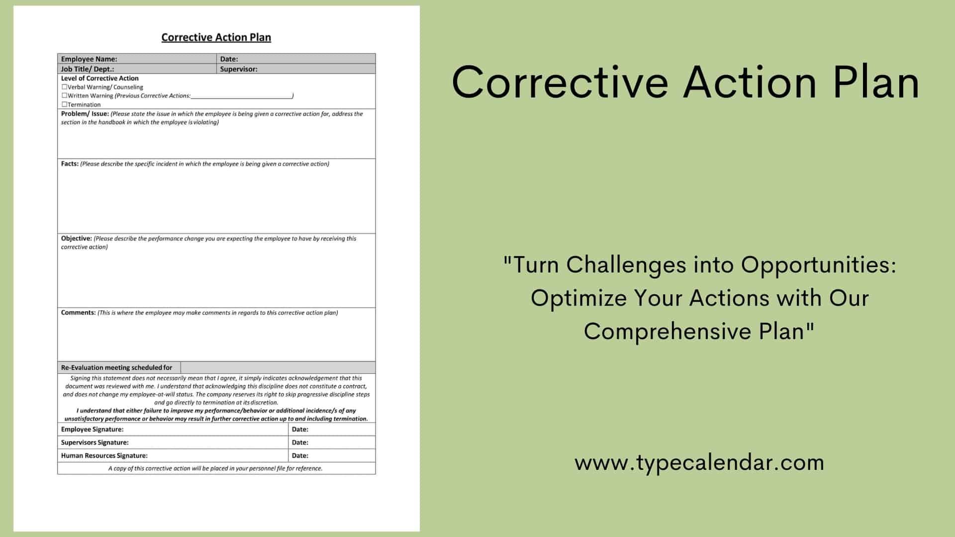 Free Printable Corrective Action Plan Templates PDF Word Excel Free Printable Corrective Action Plan Templates PDF Word Excel
