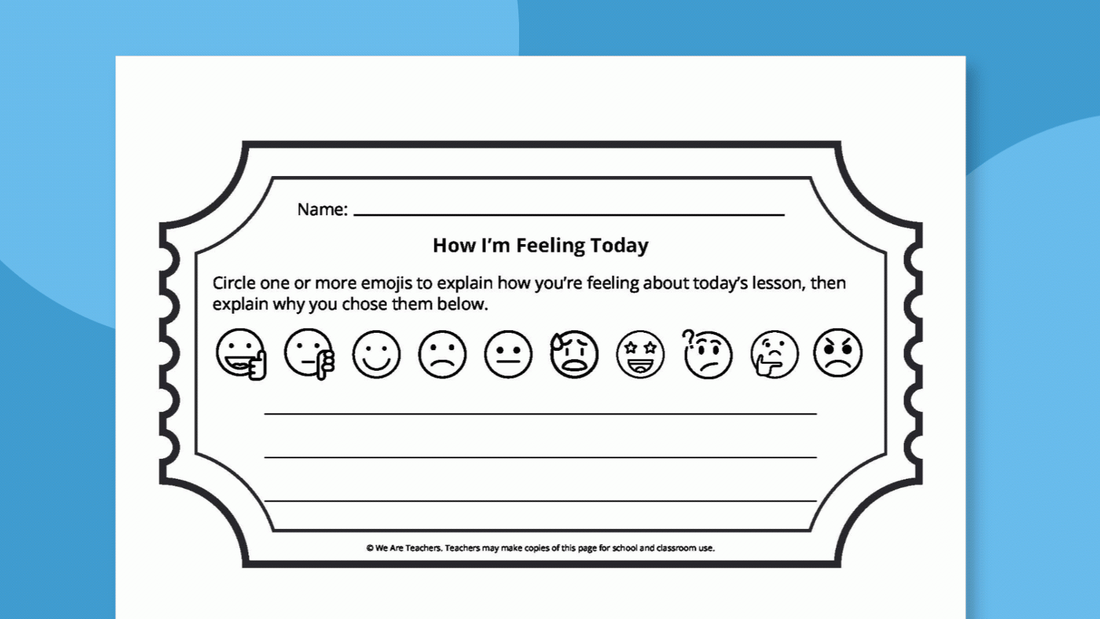 Free Printable Exit Ticket Template Bundle 8 Fun Options