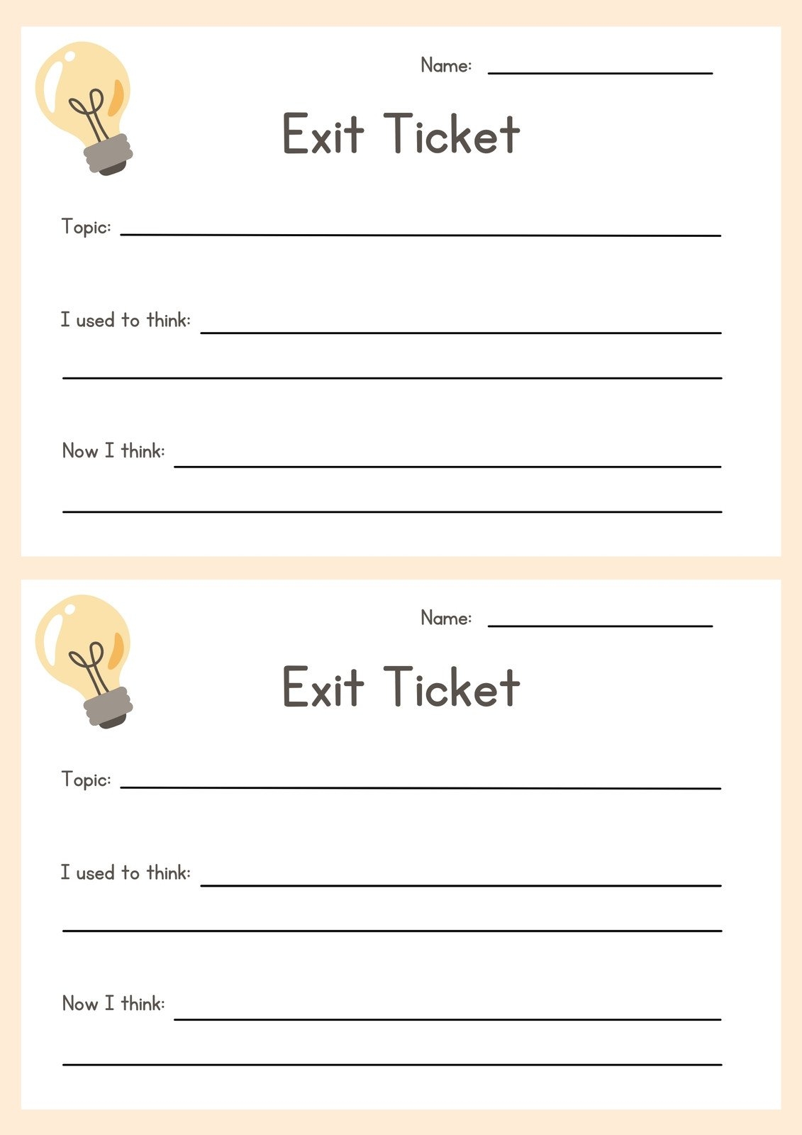 Free Printable Exit Ticket Templates You Can Customize Canva Free Printable Exit Ticket Templates You Can Customize Canva