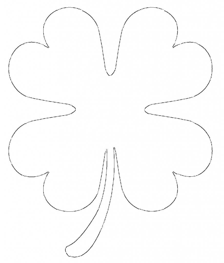 4 leaf clover template 4 leaf clover template