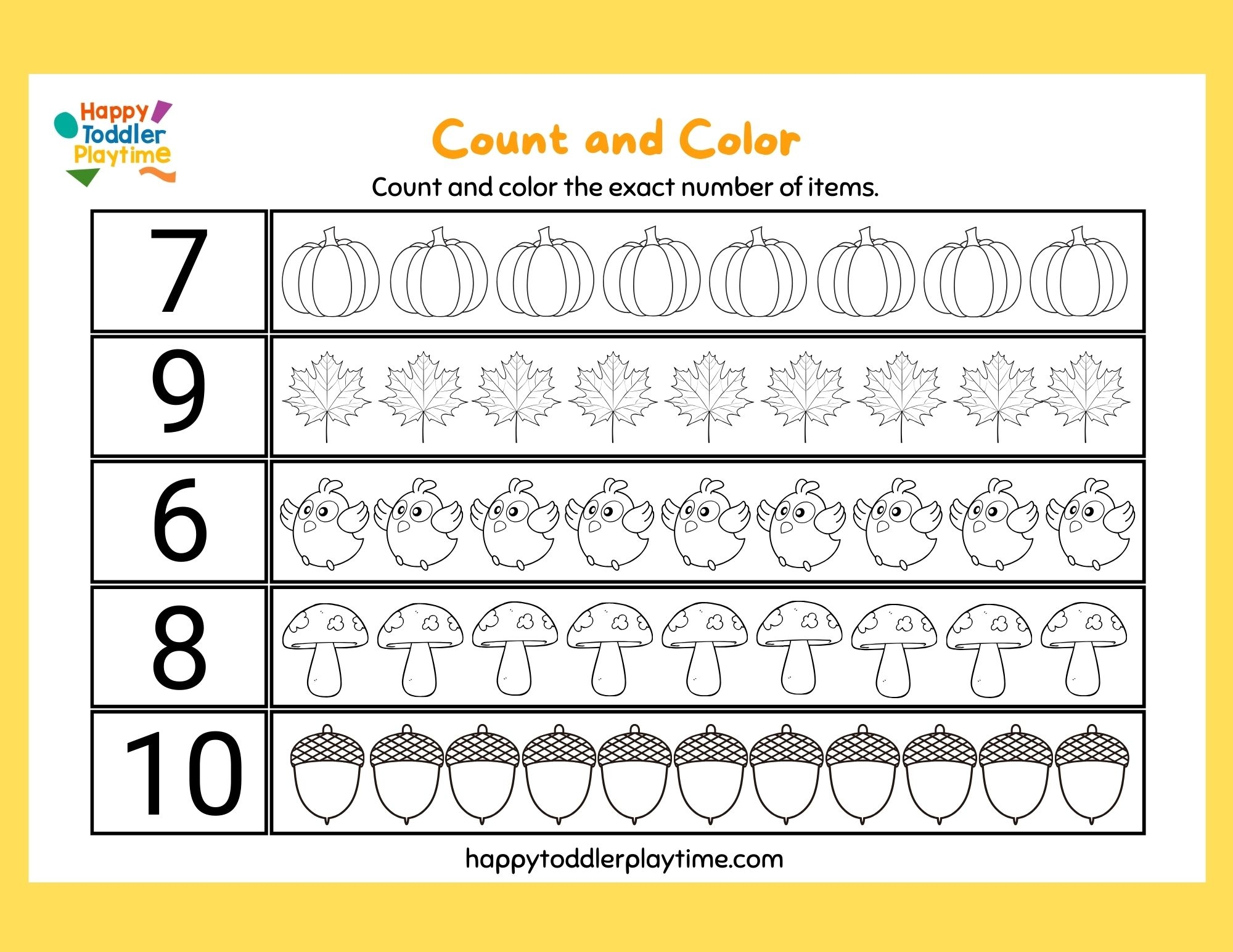 Free Printable Kindergarten Counting Worksheets Happy Toddler Playtime Free Printable Kindergarten Counting Worksheets Happy Toddler Playtime