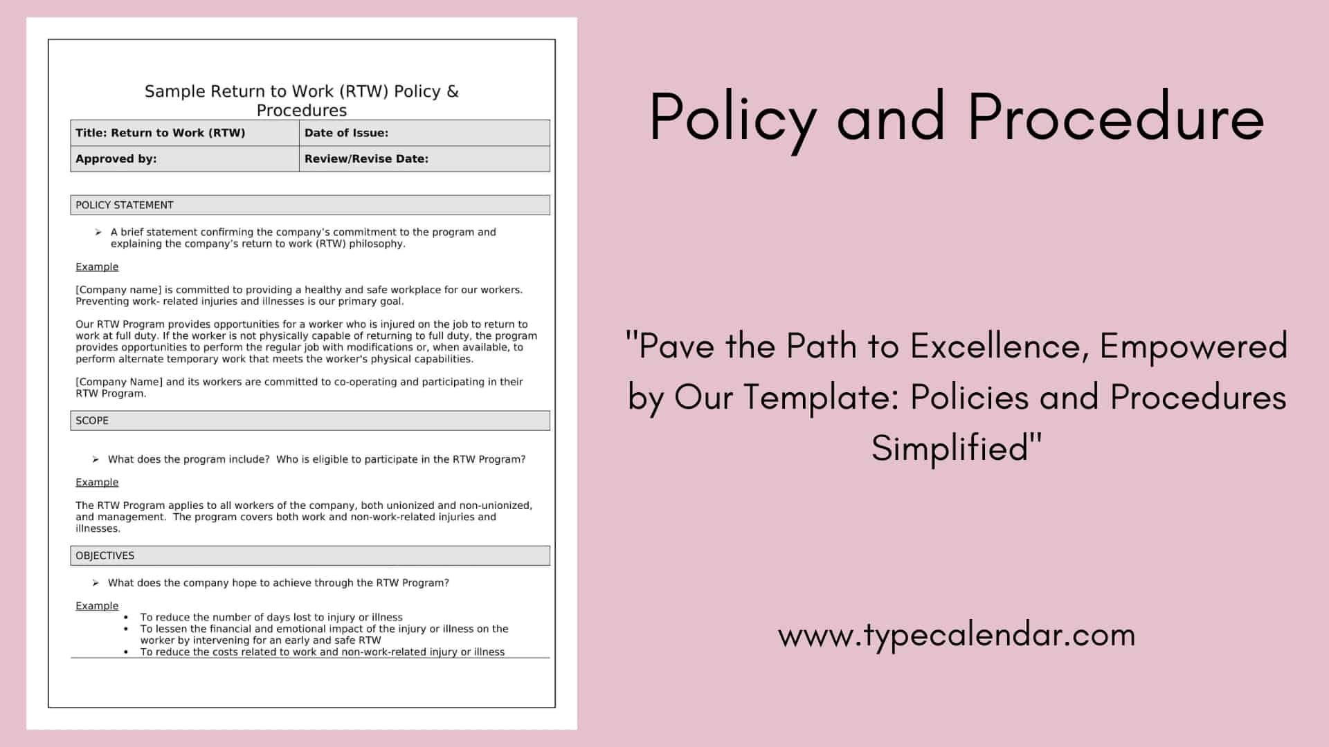 Free Printable Policy And Procedure Templates Word PDF Examples Free Printable Policy And Procedure Templates Word PDF Examples