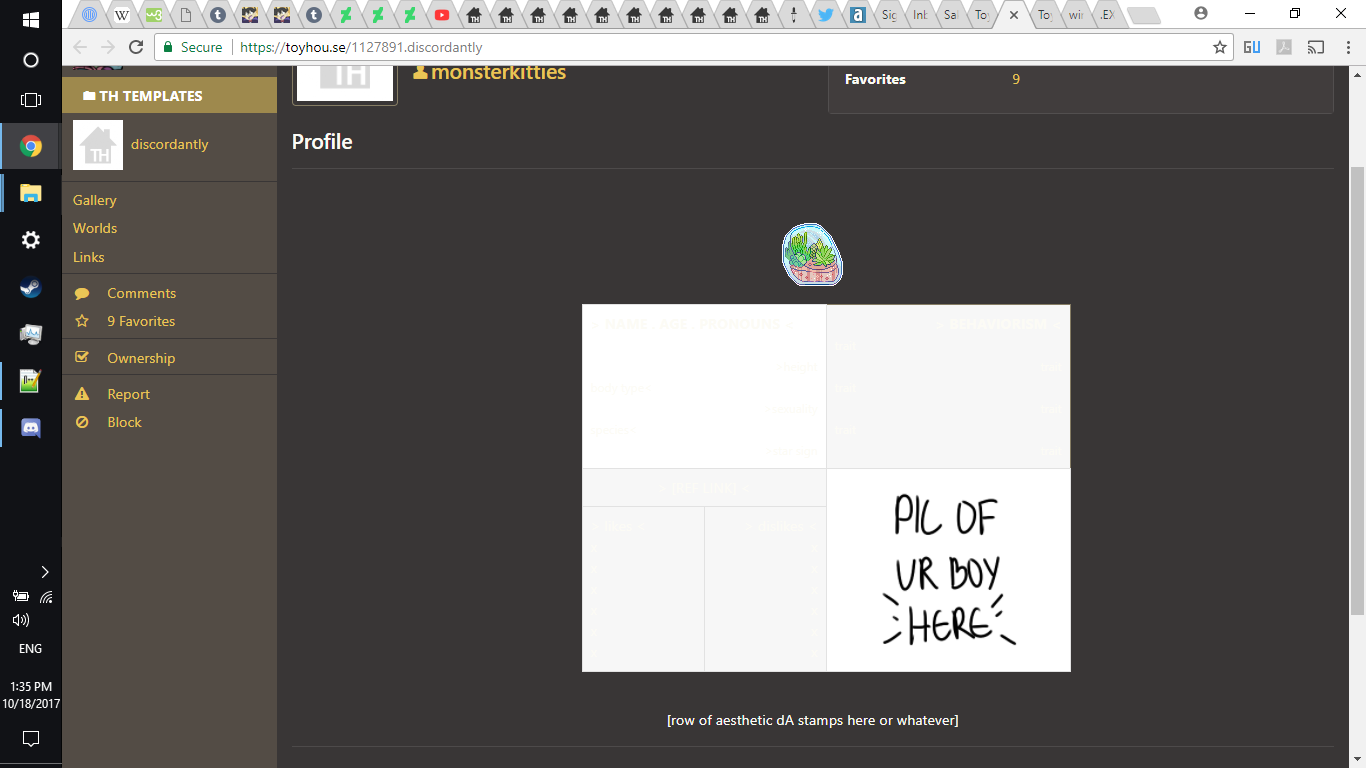 Free Profile Templates On Toyhouse Free Profile Templates On Toyhouse