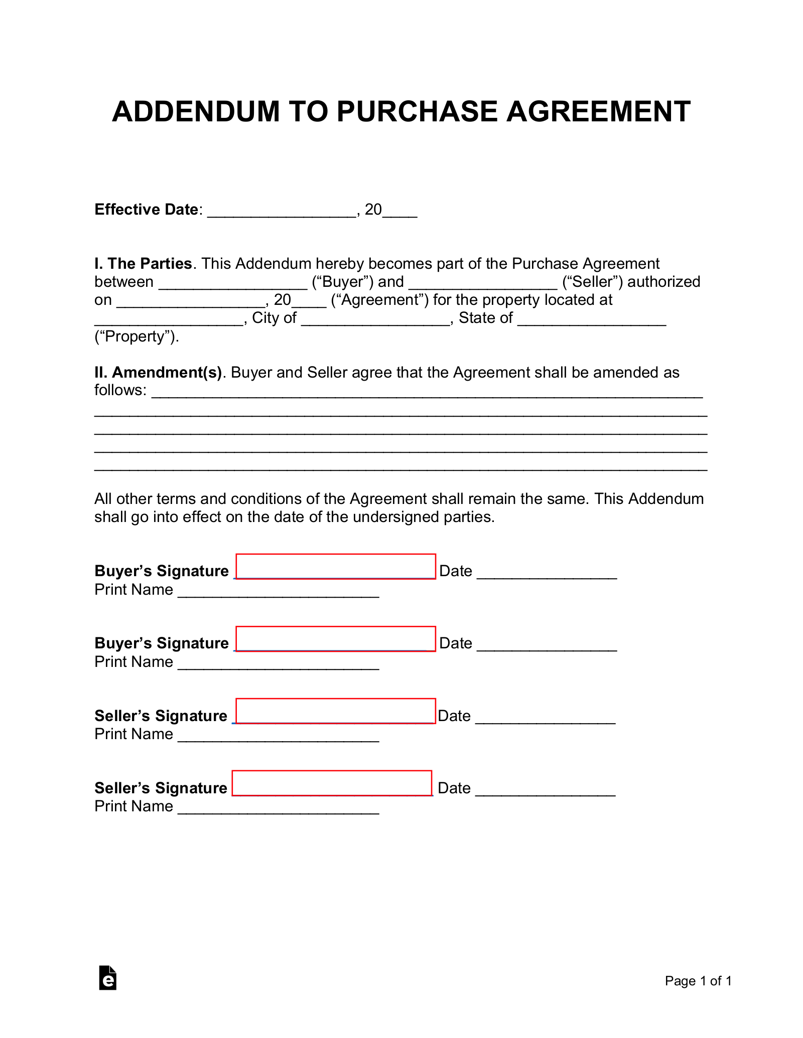 Free Purchase Agreement Addendums Disclosures 10 PDF Word EForms Free Purchase Agreement Addendums Disclosures 10 PDF Word EForms