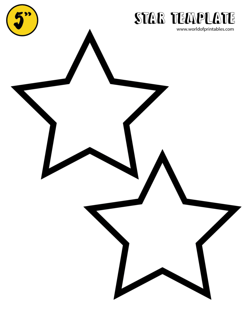 Free Star Template Printables World Of Printables