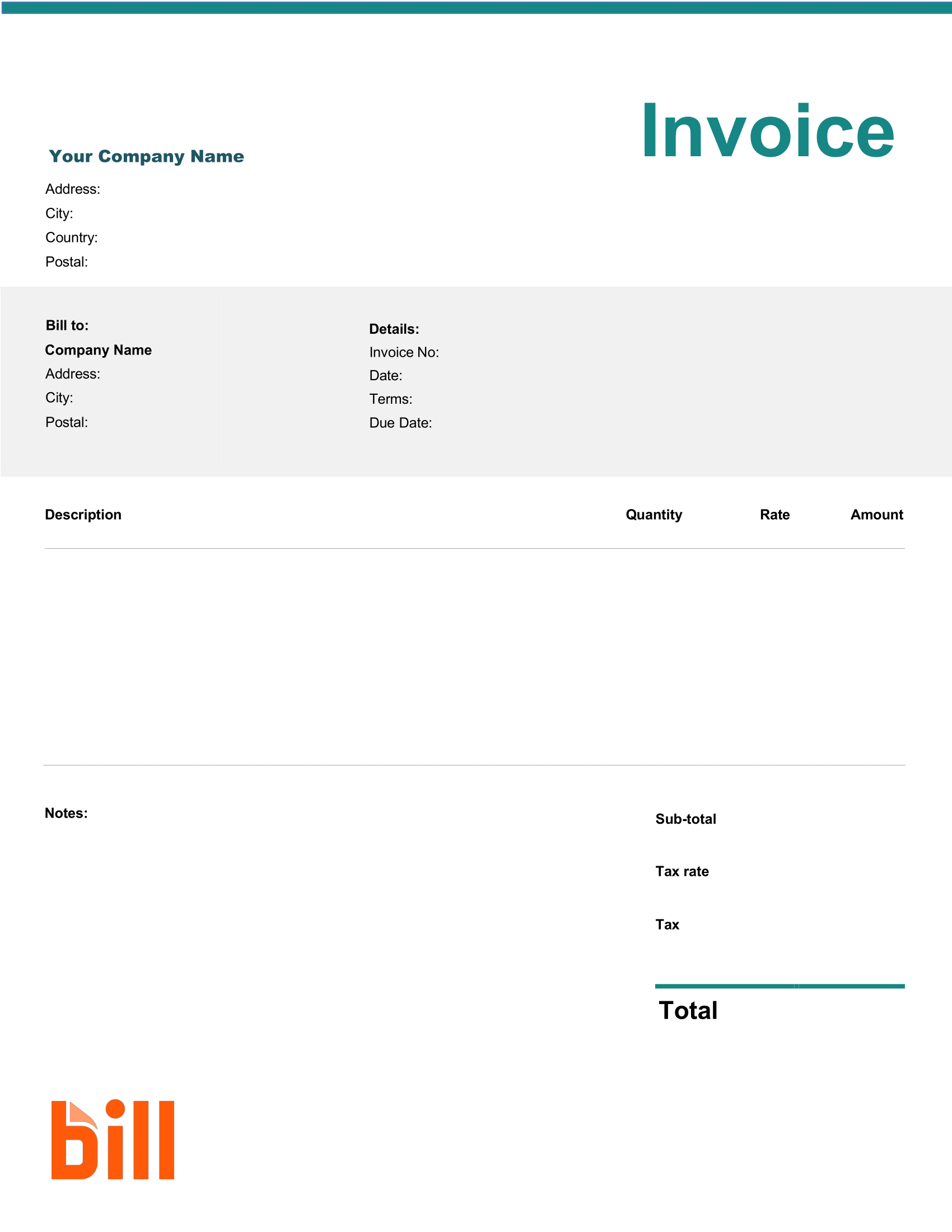 Freelance Invoice Template Free Download