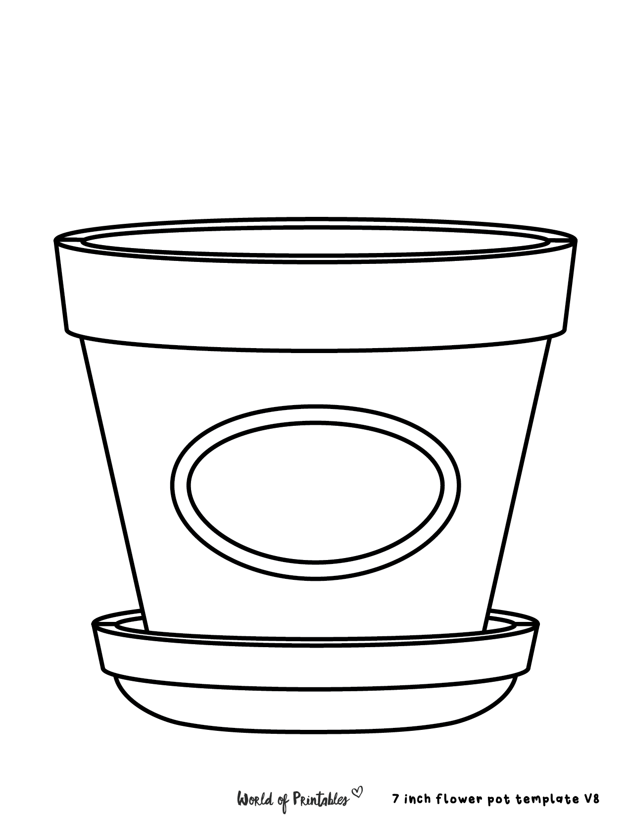 Fun Flower Pot Templates For Paper Flower Crafts