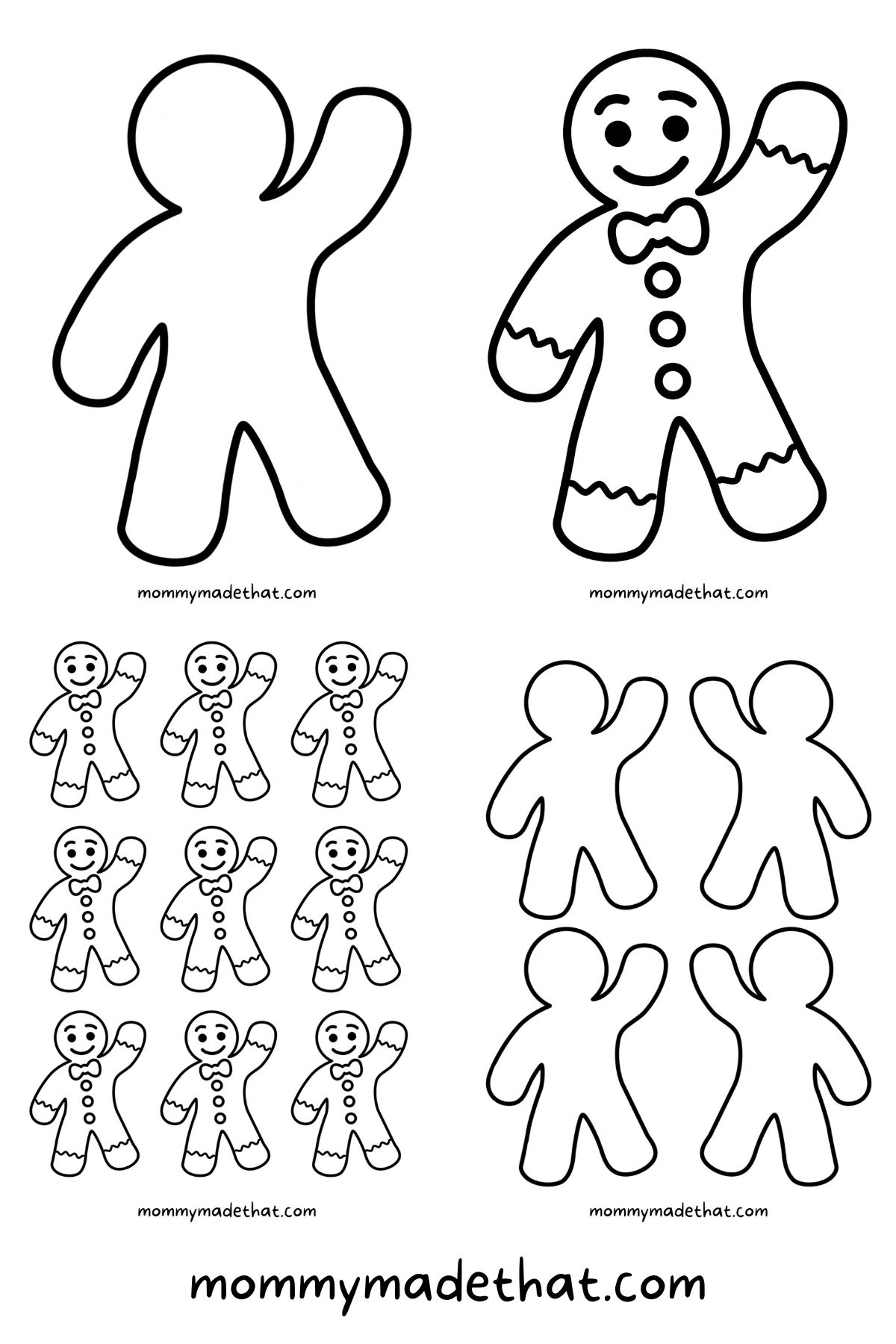 gingerbread man template