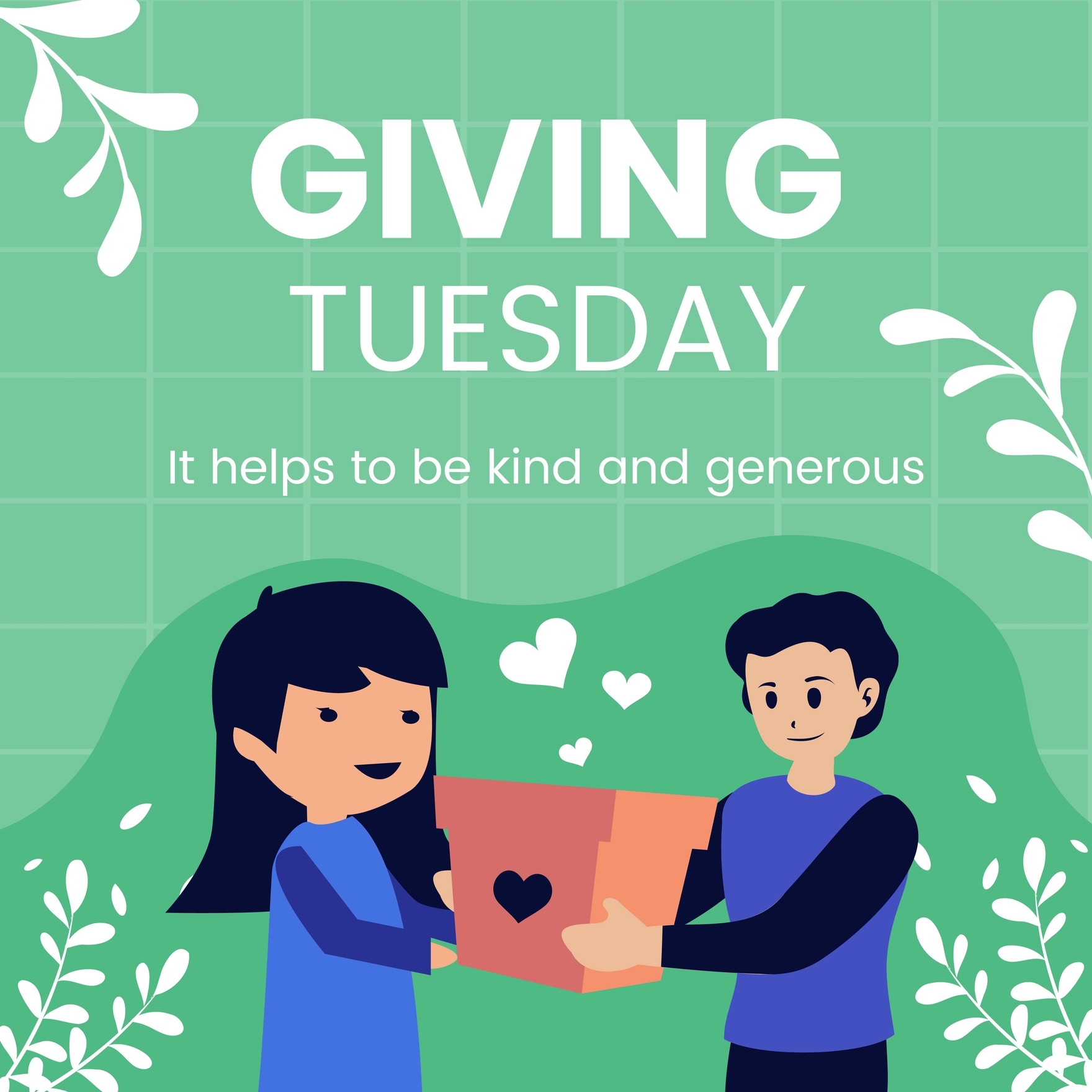 Giving Tuesday Instagram Post In PSD Illustrator SVG JPG EPS PNG Download Template