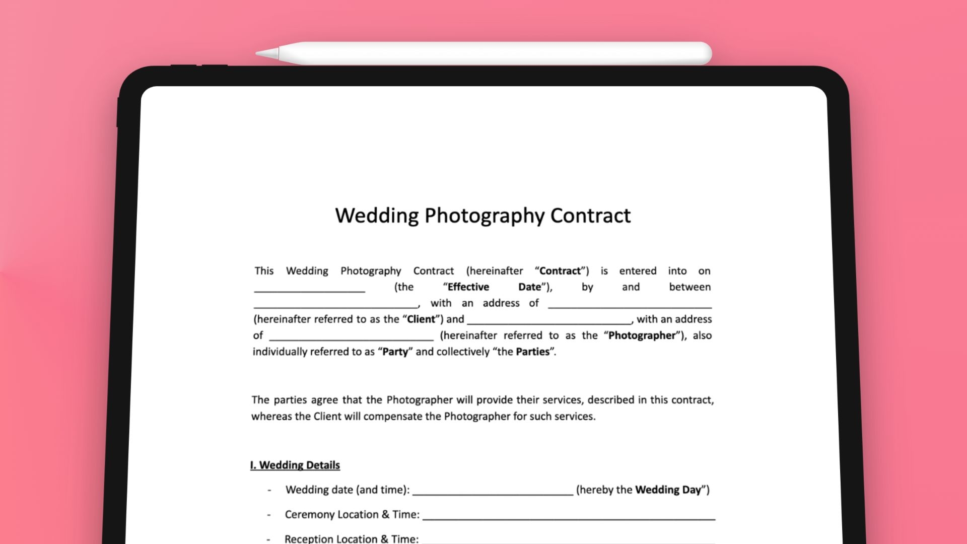 google docs contract template
