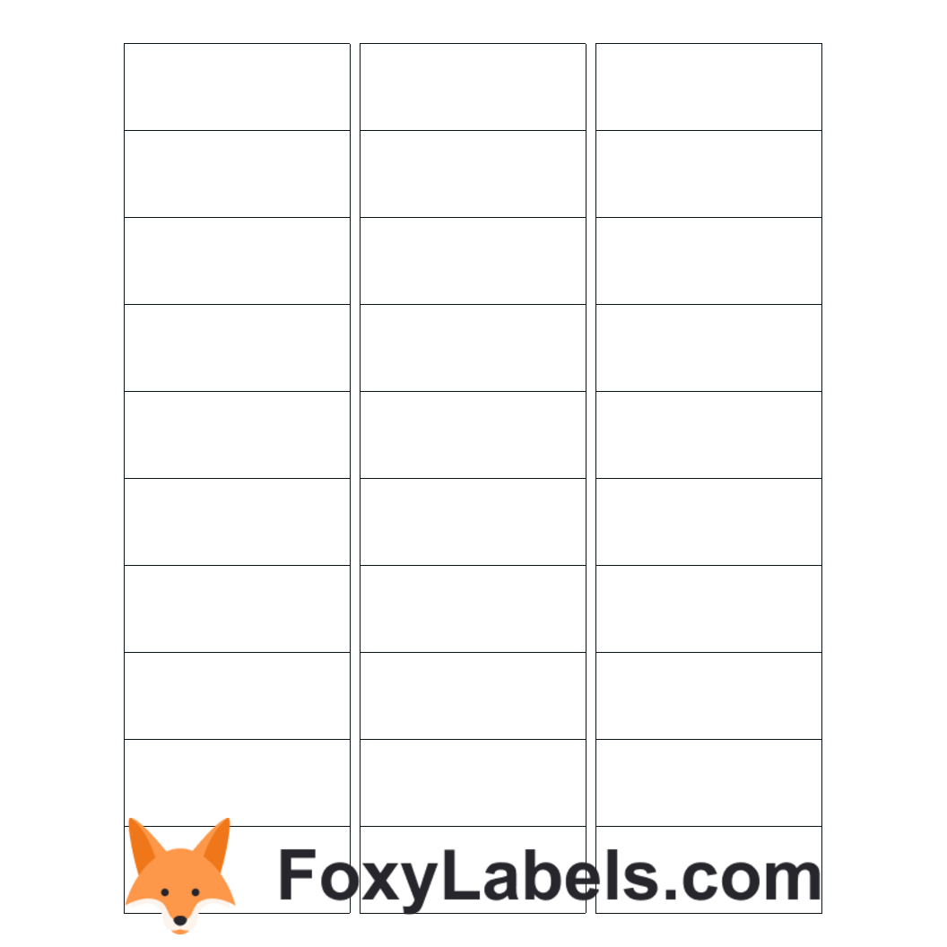 Google Docs Label Template Compatible With Avery 18160