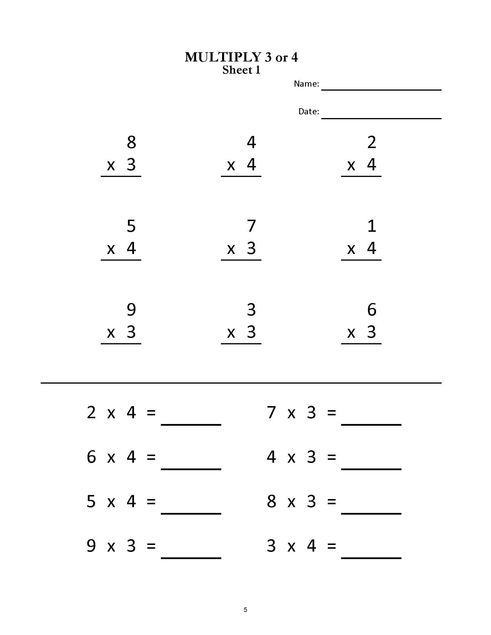 multiplication worksheets grade 2