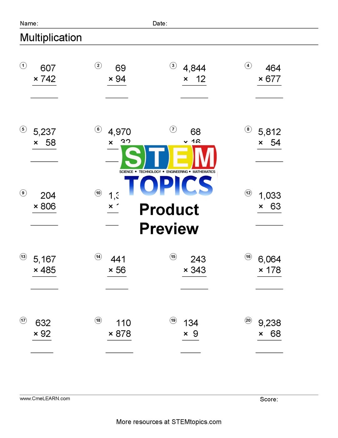 Grade 6 Math Worksheets 596 Pages Full Year Etsy Grade 6 Math Worksheets 596 Pages Full Year Etsy