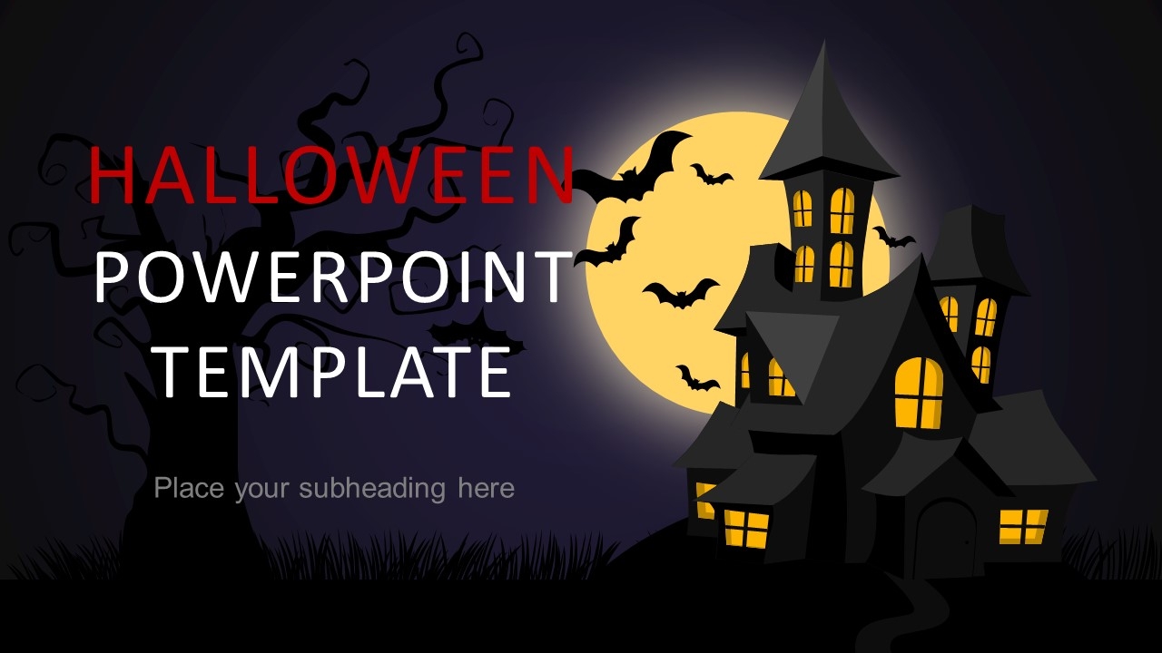 Halloween PowerPoint Template Scary Slides For Presentations