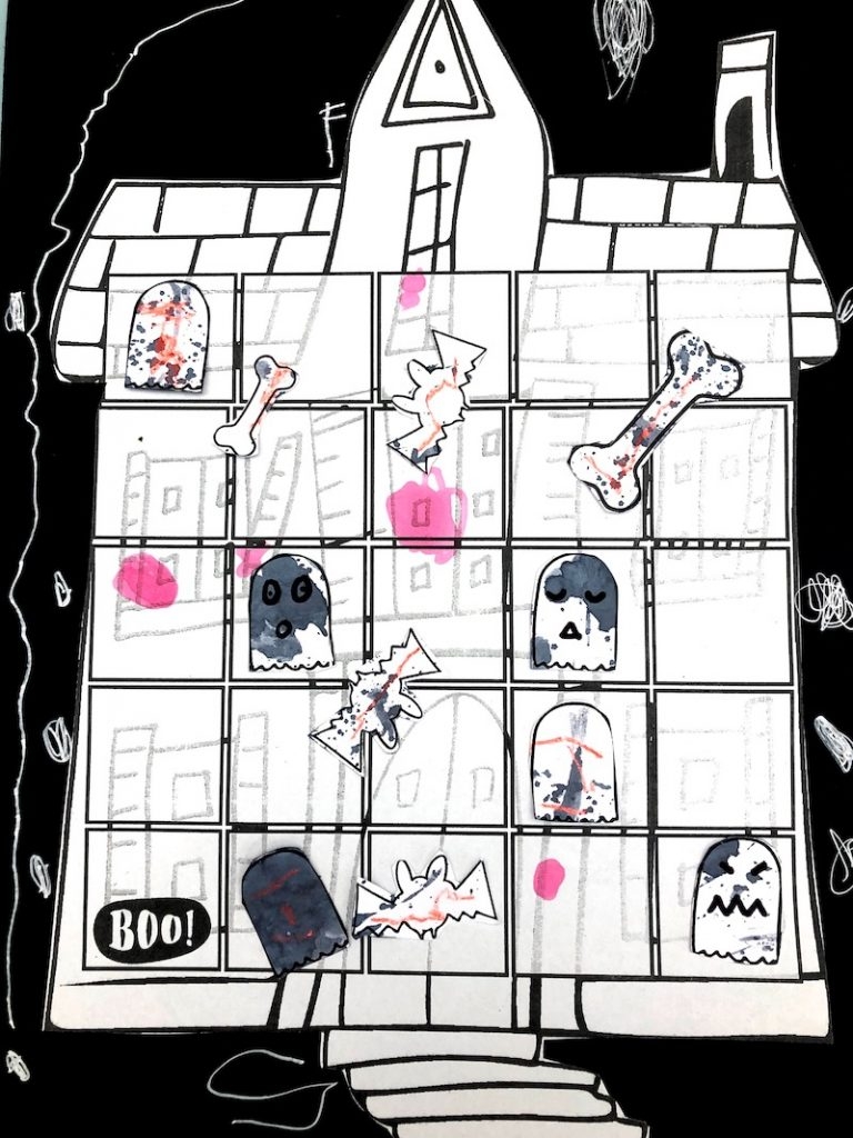 Haunted House Craft Printable Board Game Oh Creative Day