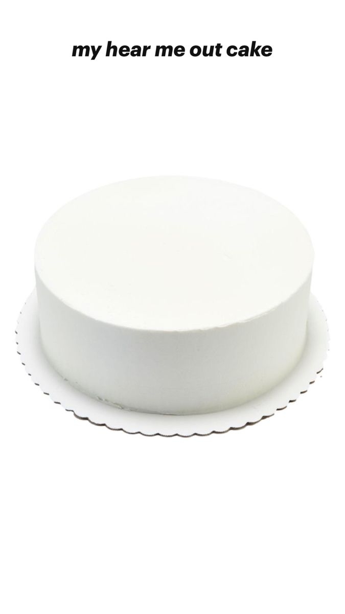 Hear Me Out Cake Template Double Layer Cake Plain Cake Cake Templates