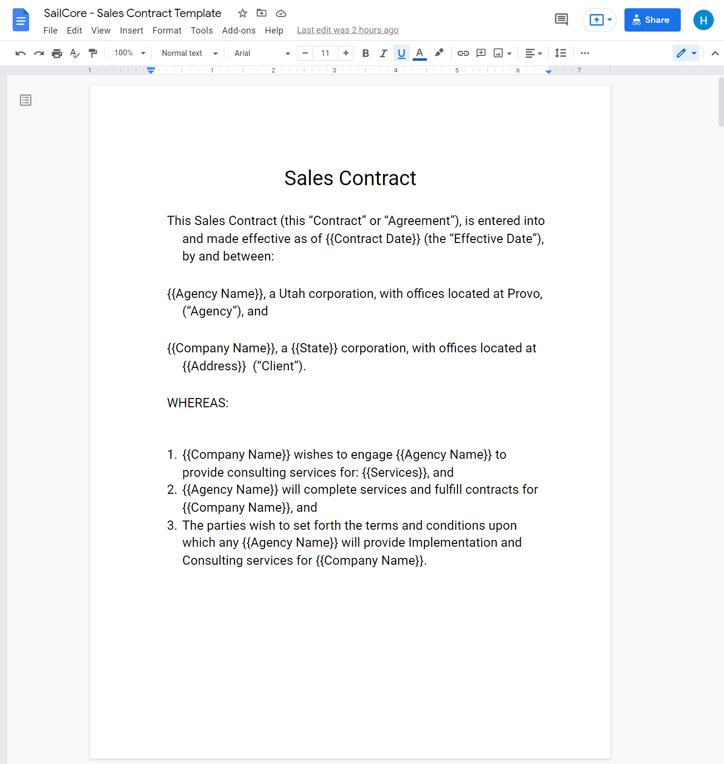 How To Create A Sales Contract PDF In Google Docs Using Airtable