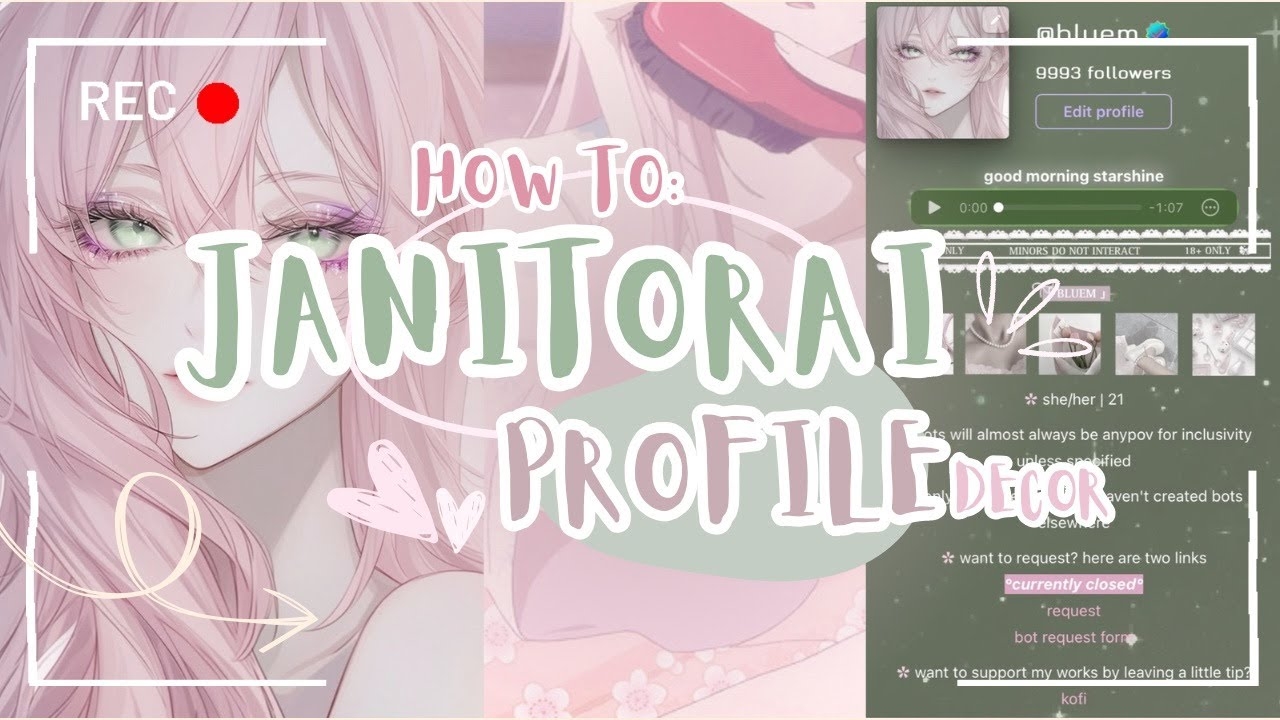 How To Customize Your Profile Page In Janitorai YouTube