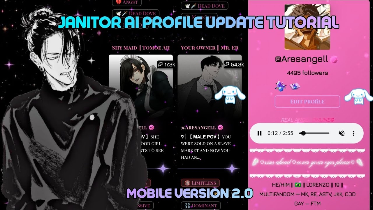 How To Decorate Your Page On Janitor A i Mobile Version Part 2 YouTube