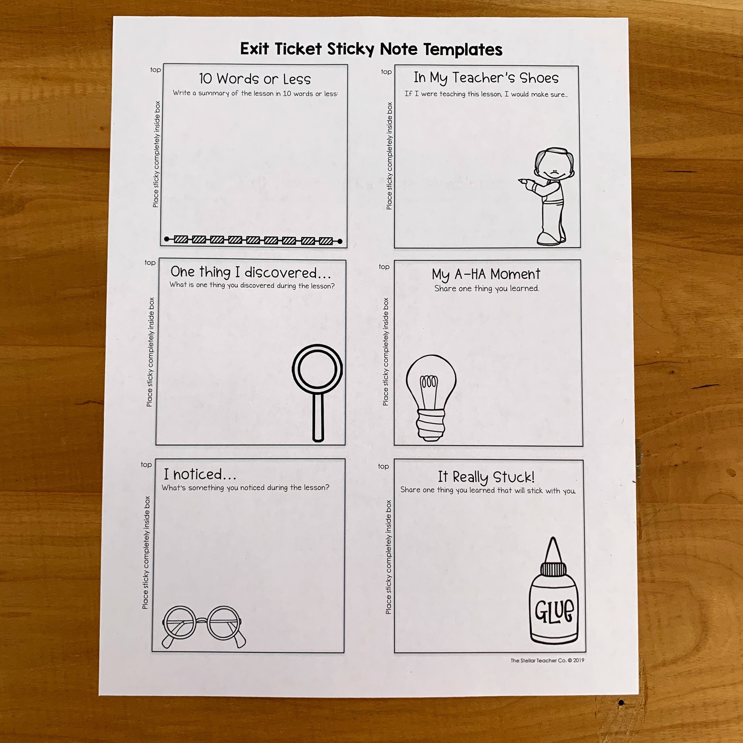 How To Print On Sticky Notes Stellar Teaching Co How To Print On Sticky Notes Stellar Teaching Co