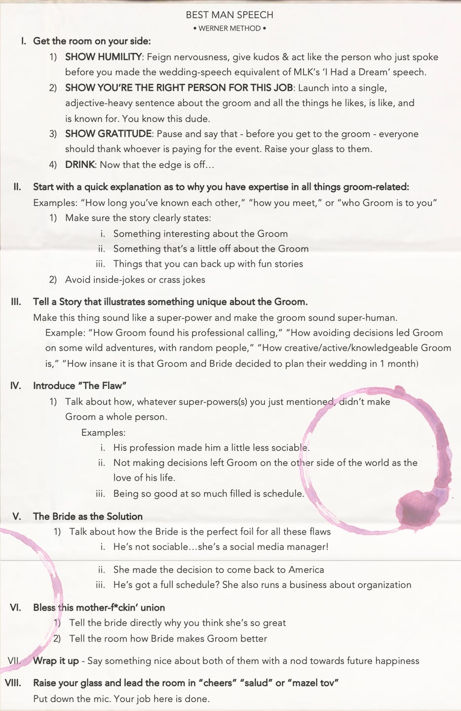 How To Write A Best Man Speech Template W Free Sample Text By Bradley A Werner Medium How To Write A Best Man Speech Template W Free Sample Text By Bradley A Werner Medium