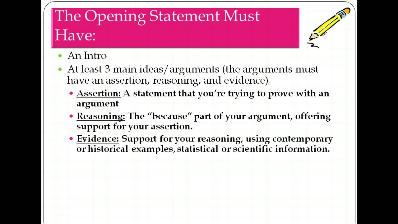 How To Write An Opening And Closing Statement YouTube