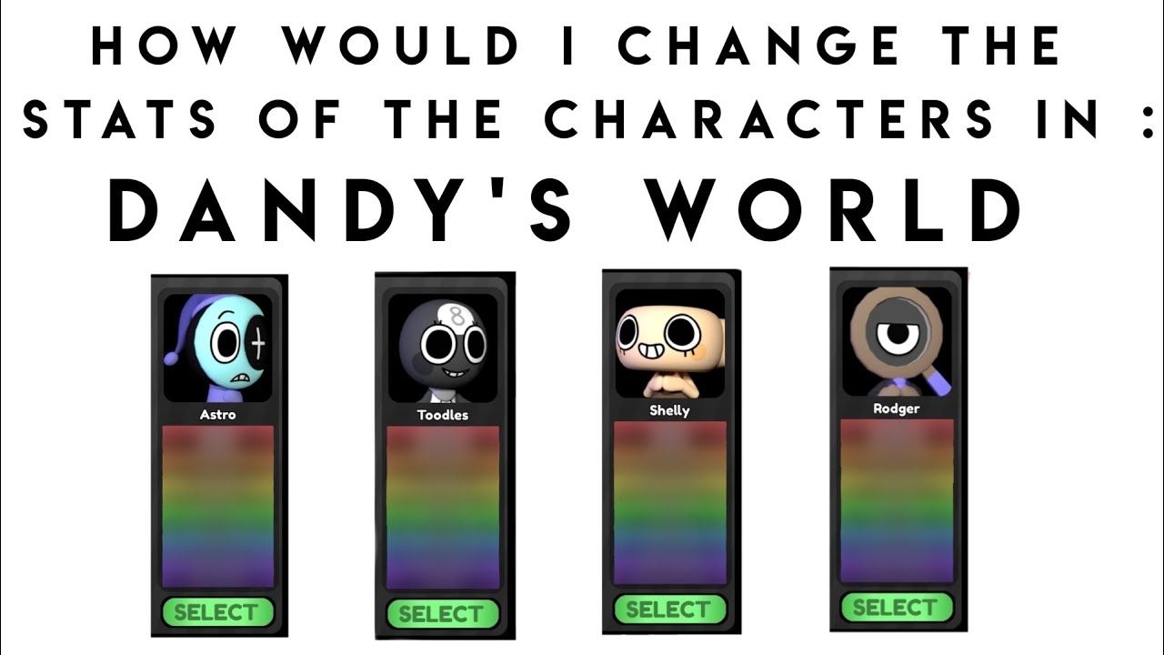 How Would I Change The Stats Of The Characters Dandy s World YouTube How Would I Change The Stats Of The Characters Dandy s World YouTube