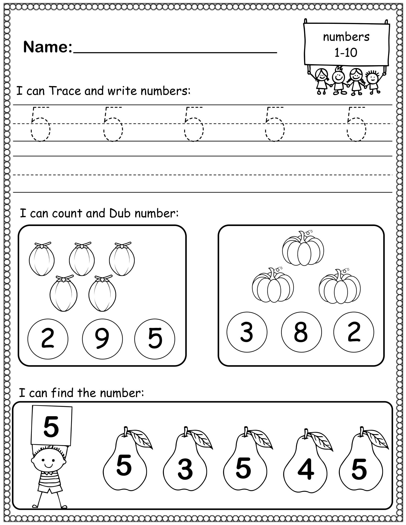 Kindergarten Number Sense Worksheets Building Math Skills For Little Ones Made By Teachers