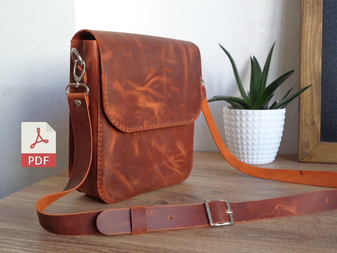 Leather Messenger Bag PDF Pattern Man Messenger Bag Woman Messenger Bag Shoulder Messenger Bag Bag Pattern Pdf With Video Tutorial Etsy