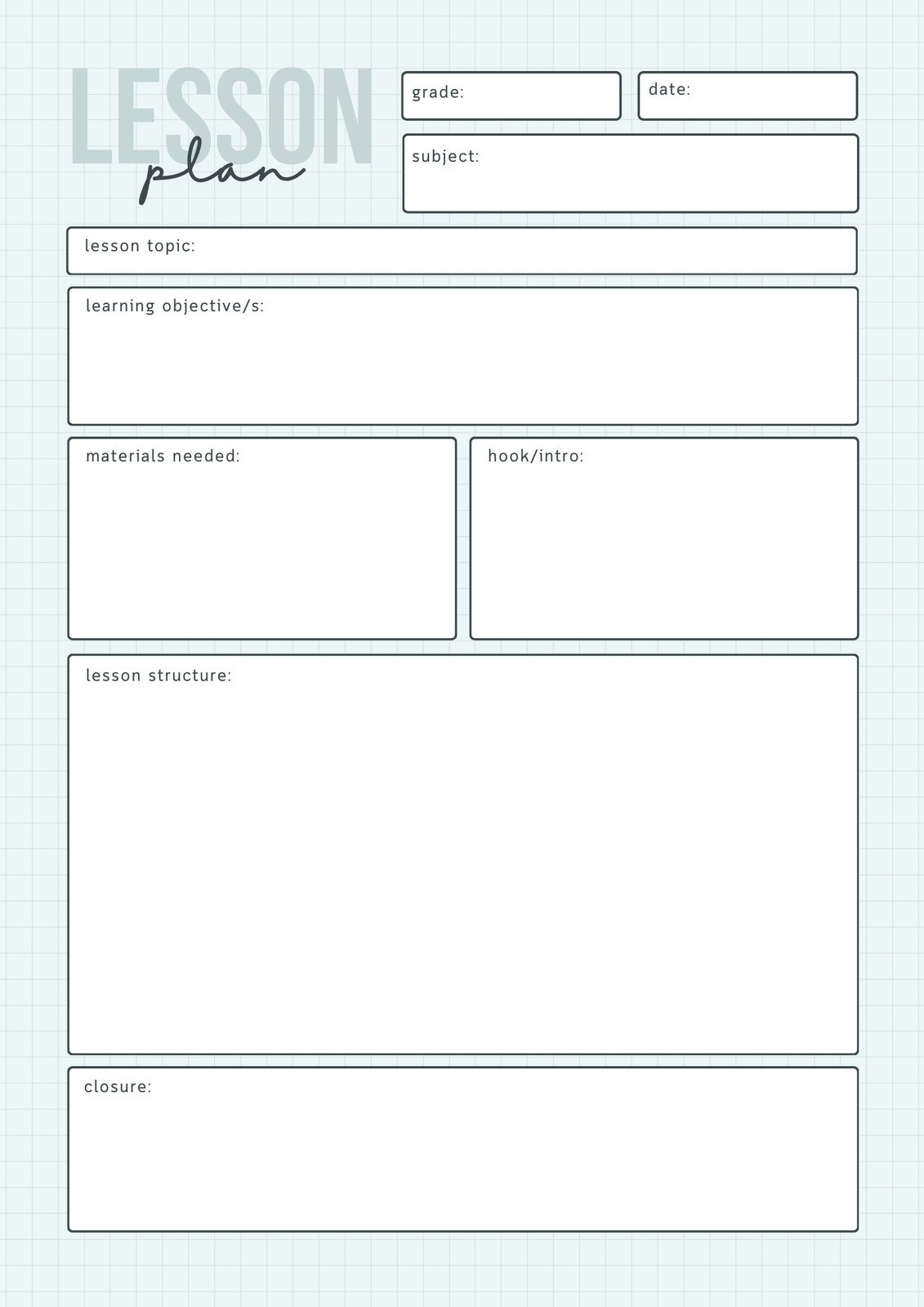 lesson plan template google docs lesson plan template google docs