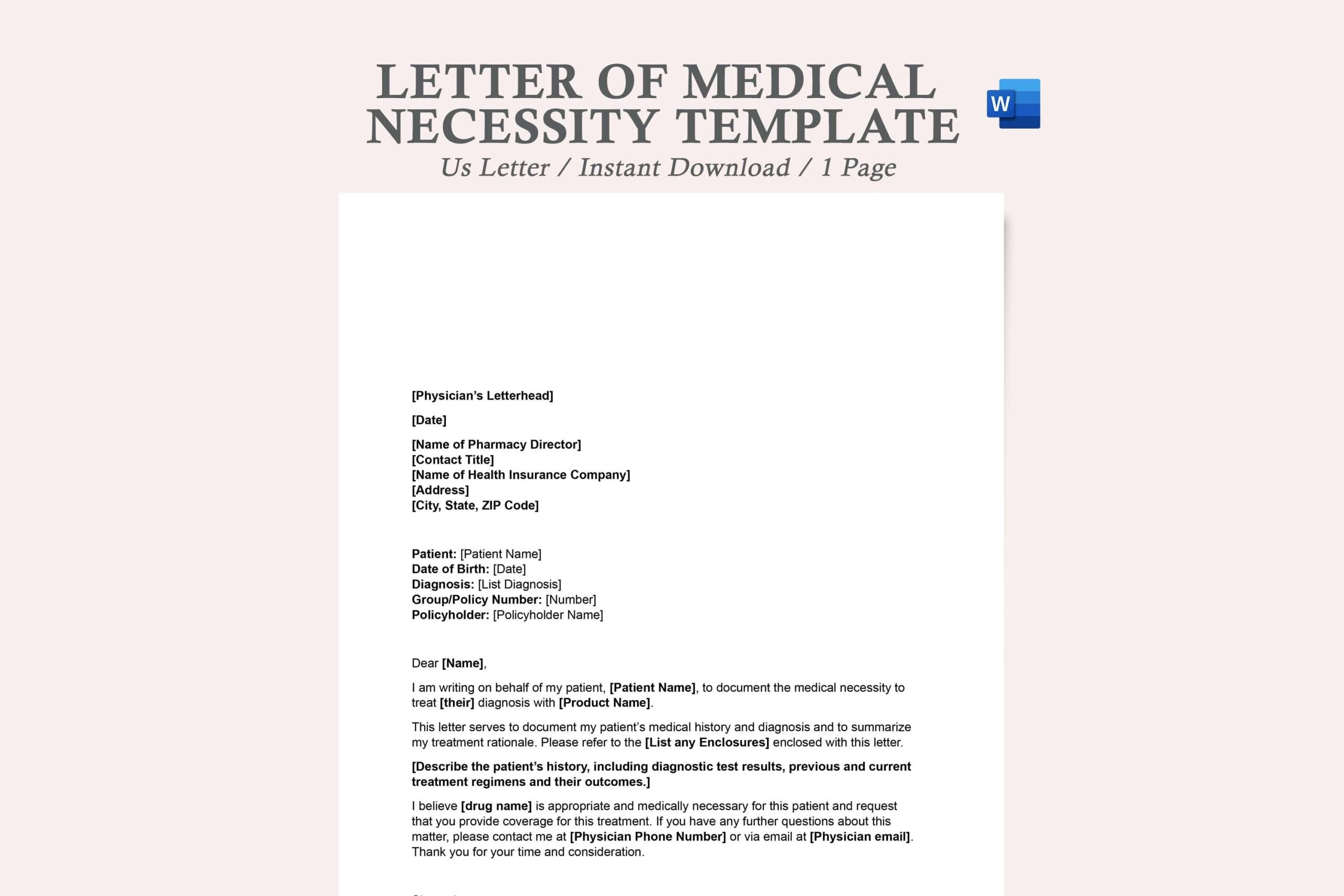 Letter Of Medical Necessity letter Of Medical Necessity Template letter Of Medical Necessity Sample example Of A Letter Of Medical Necessity Etsy Letter Of Medical Necessity letter Of Medical Necessity Template letter Of Medical Necessity Sample example Of A Letter Of Medical Necessity Etsy