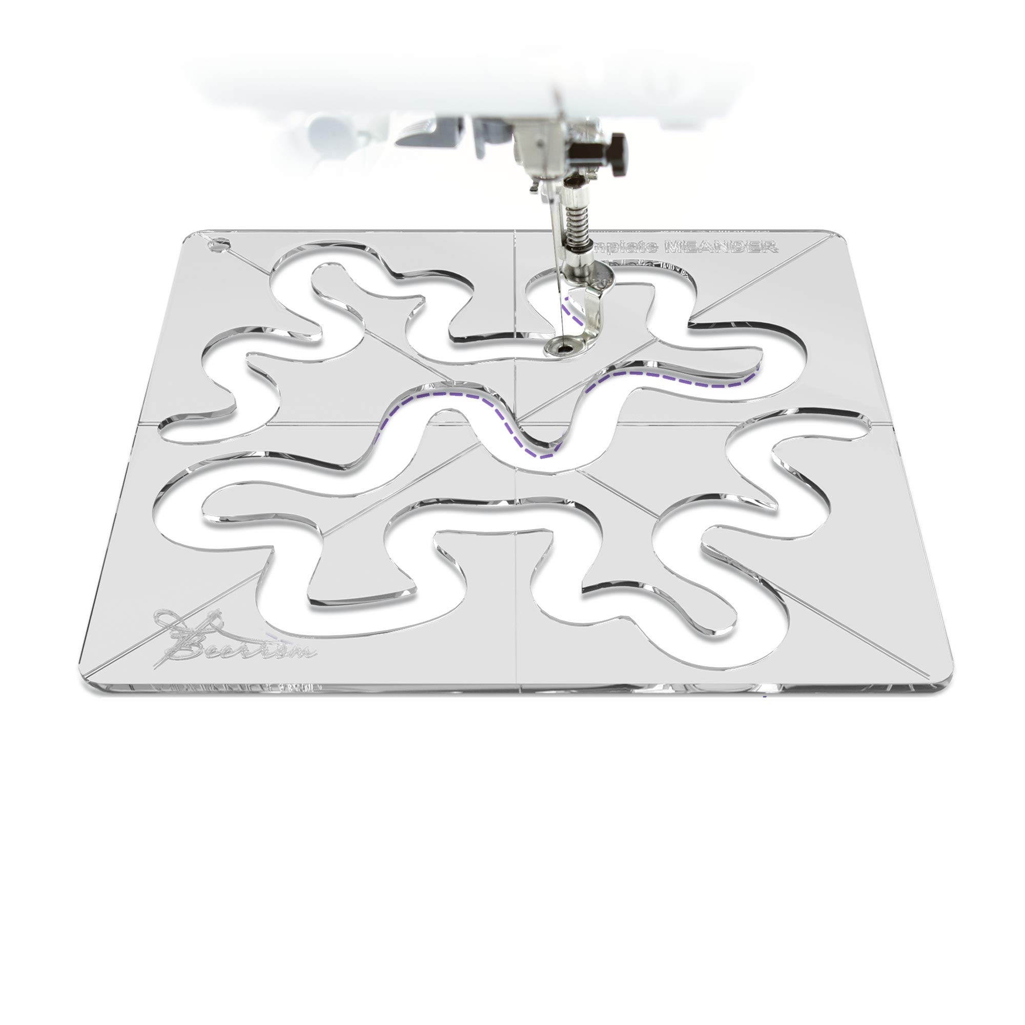 Meander Quilting Templates Free Motion Quilt Design Acrylic Quilting Rule EBay