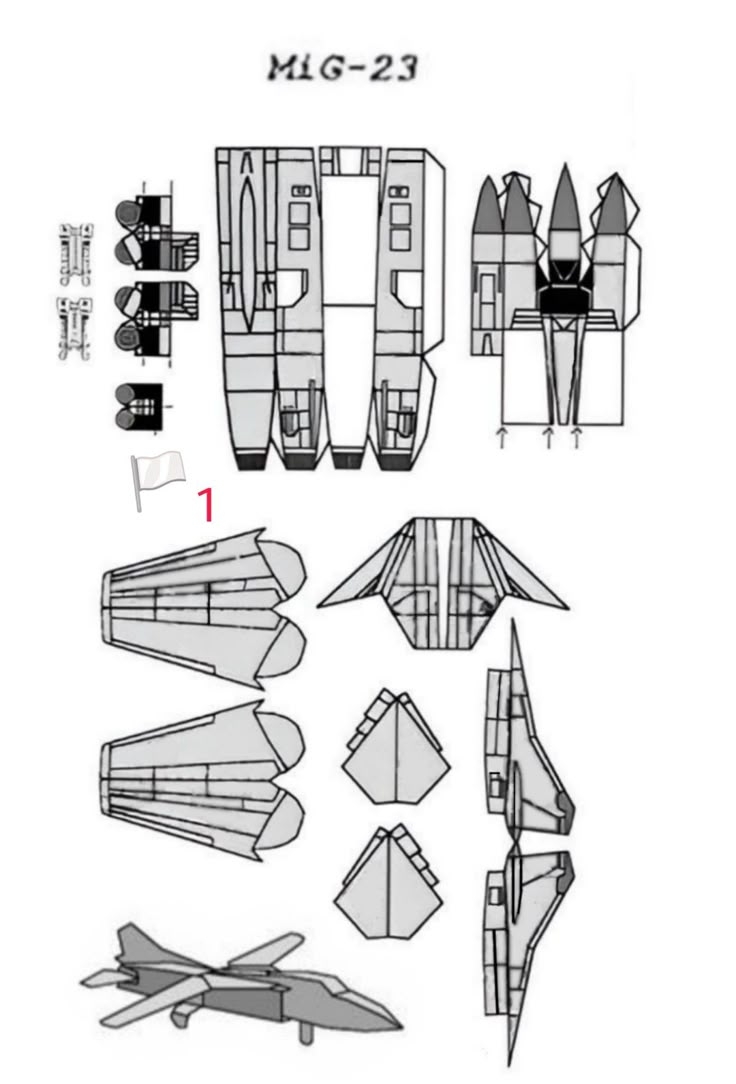 Mig 23 Blank Template 