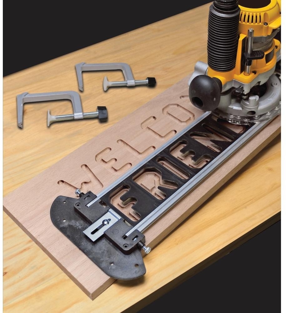 Milescraft Router Sign Making Kit Template Jig Letter Number Wood Engraving Set 893264000615 EBay