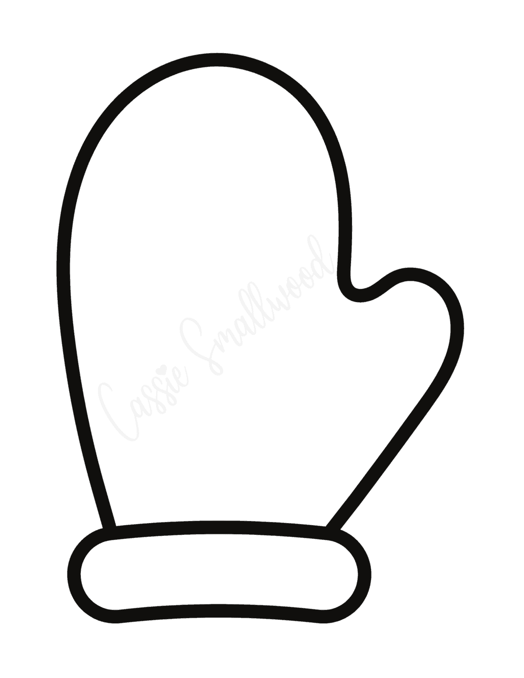 Mitten Template Printable Printable Party Favors Mitten Template Printable Printable Party Favors