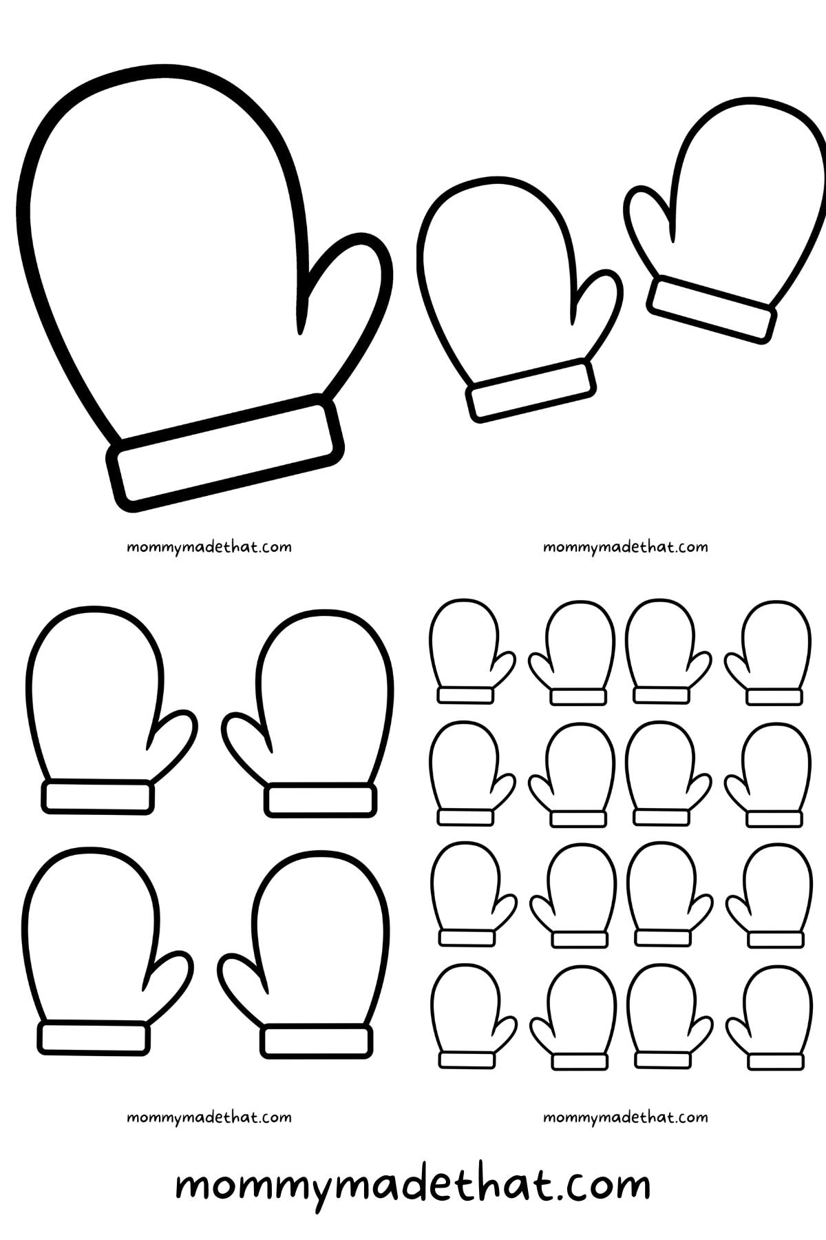 template for mittens template for mittens