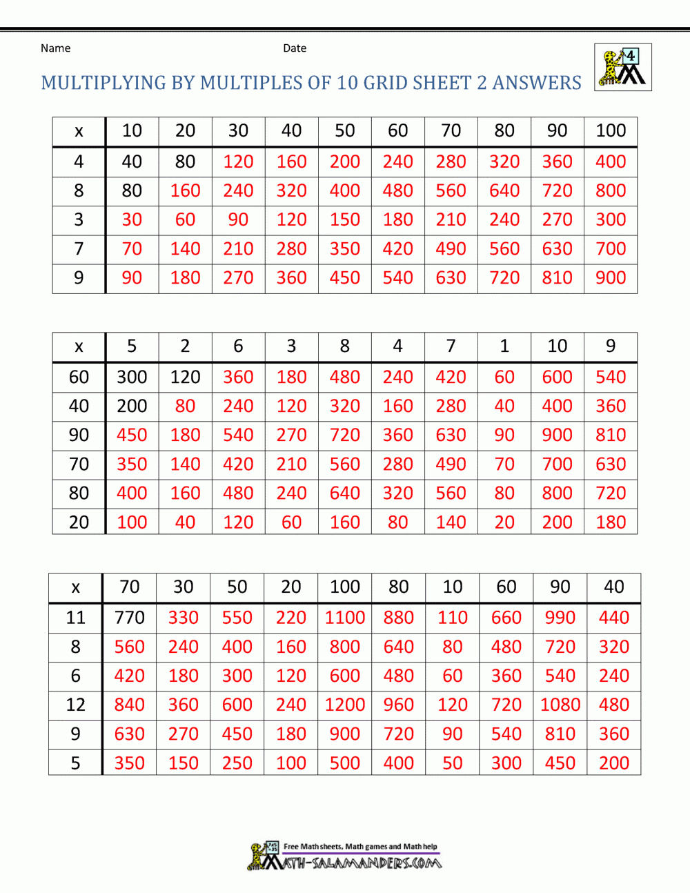 multiples of 10 multiplication worksheet multiples of 10 multiplication worksheet