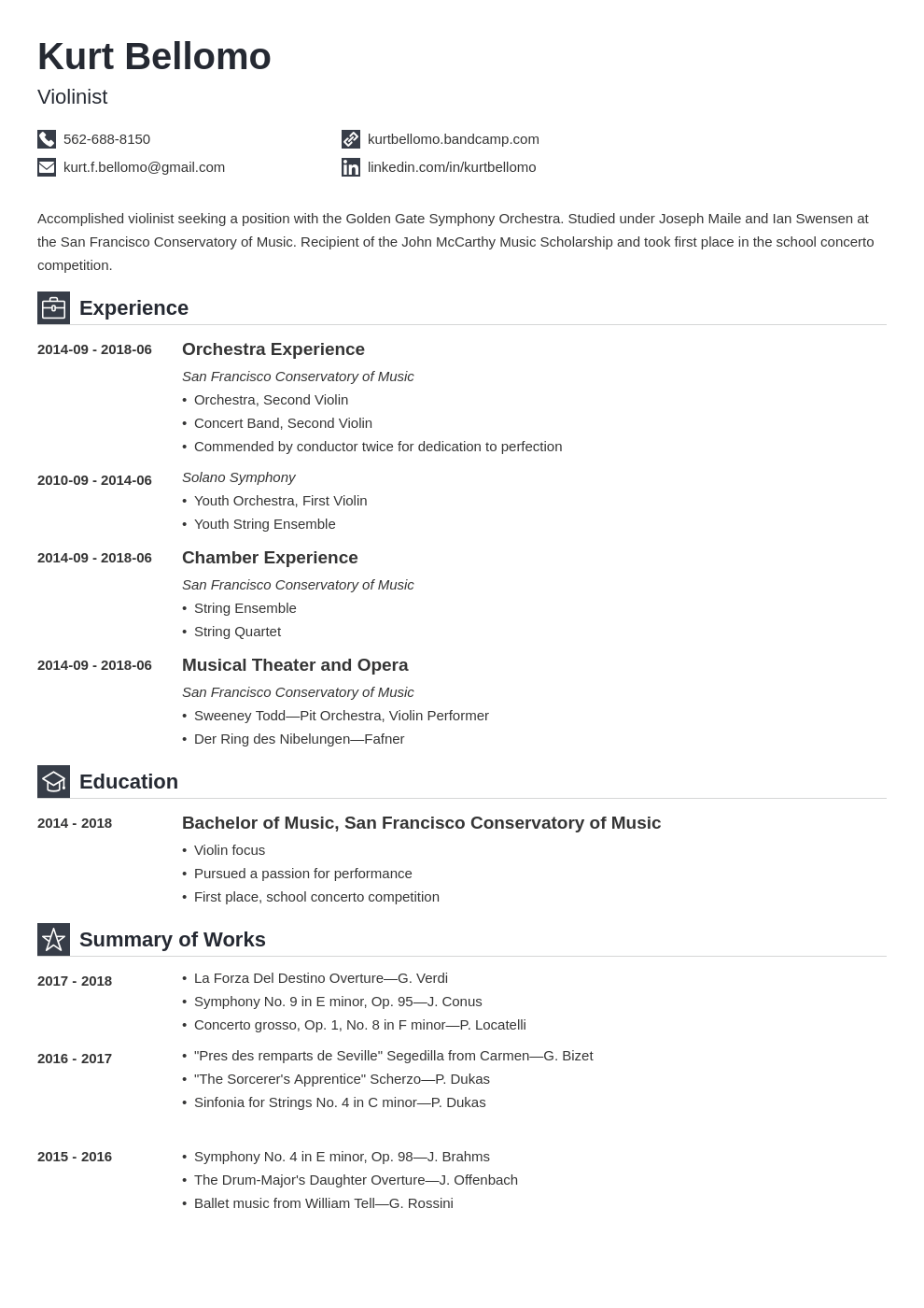 music resume template music resume template