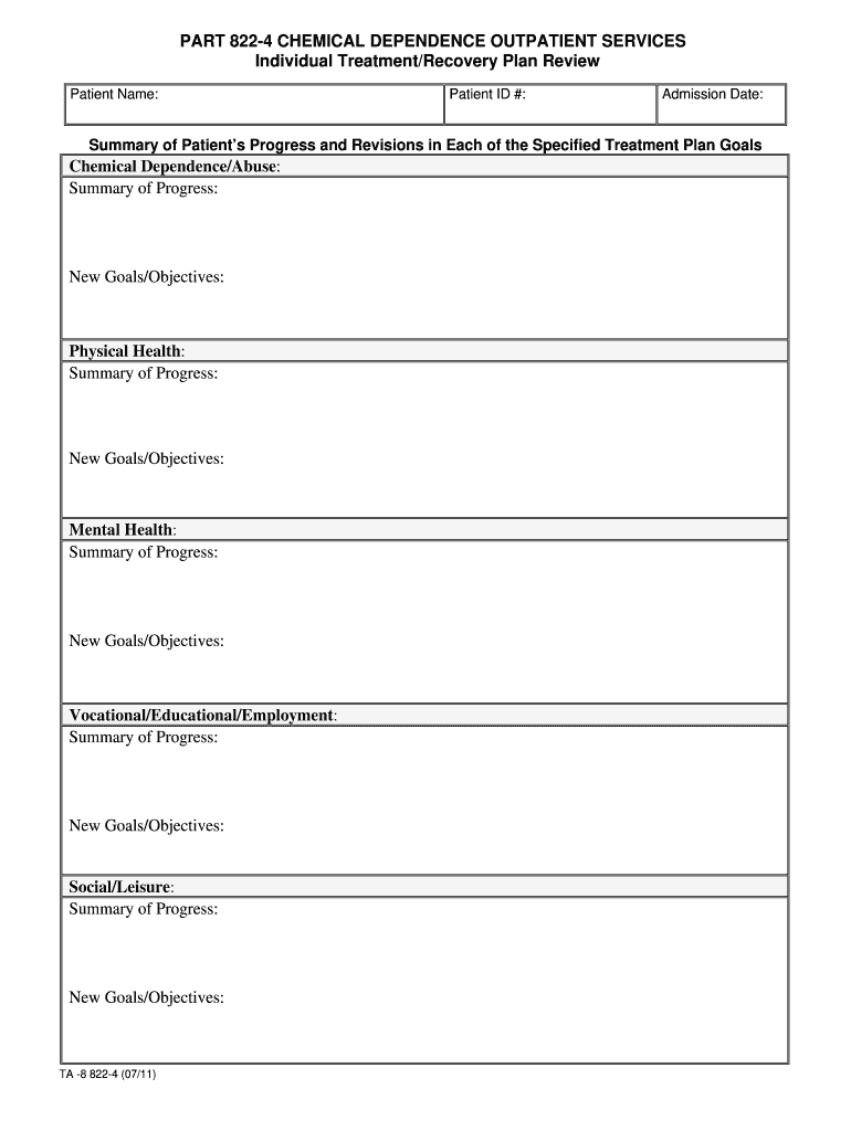 treatment plan template treatment plan template