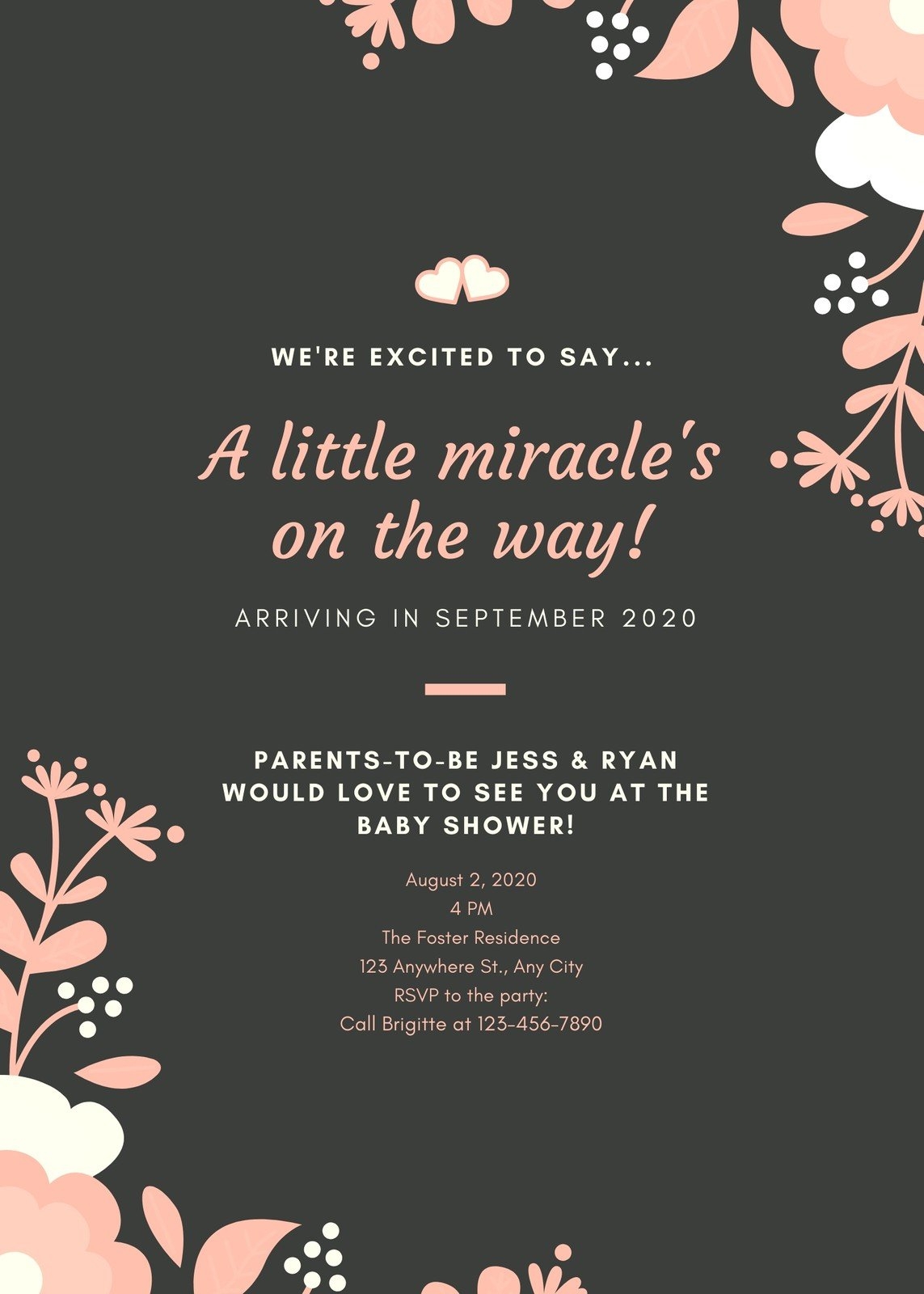 Page 2 Free Custom Printable Pregnancy Announcement Templates Canva