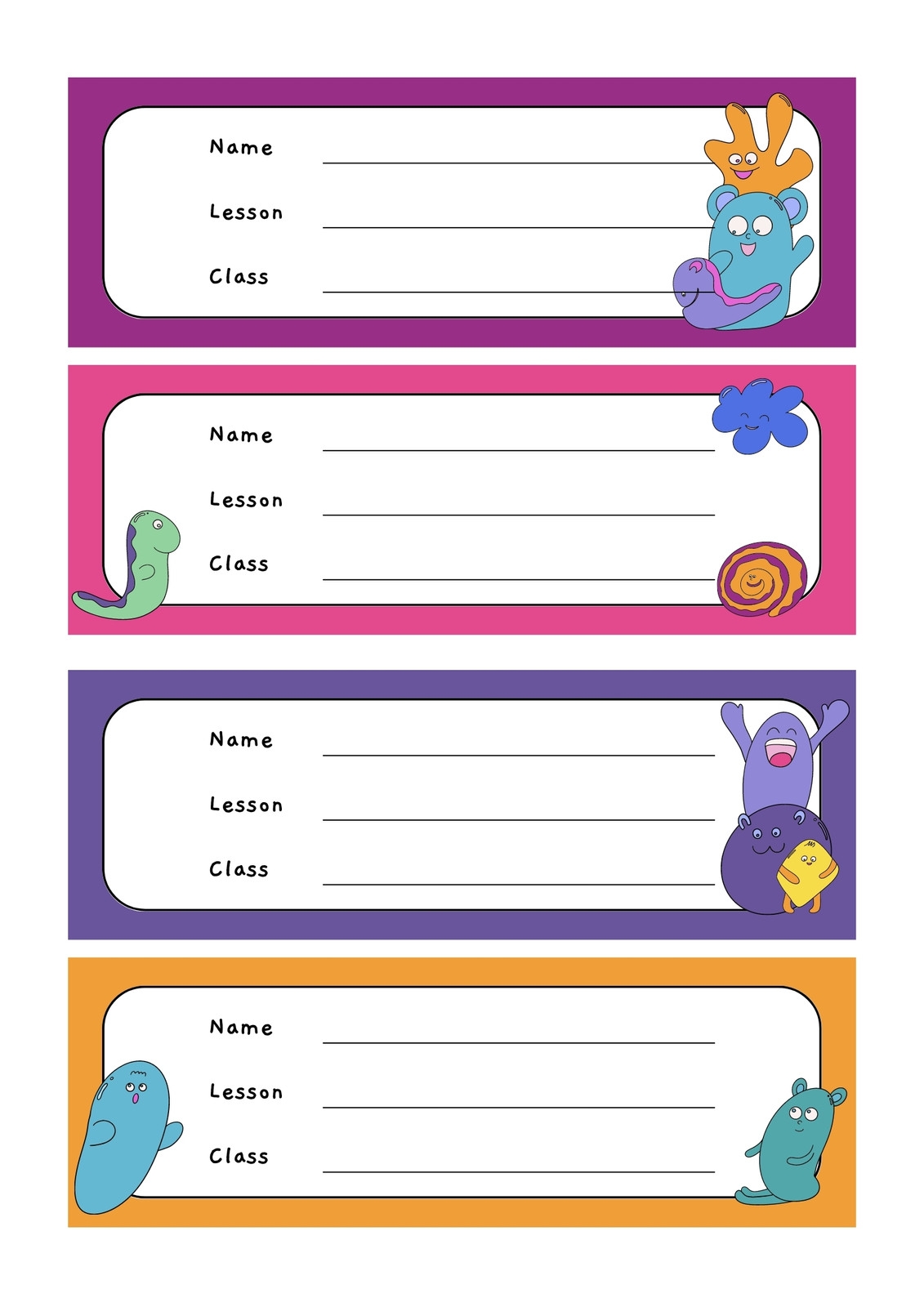 Page 8 Free Printable Customizable Name Tag Templates Canva