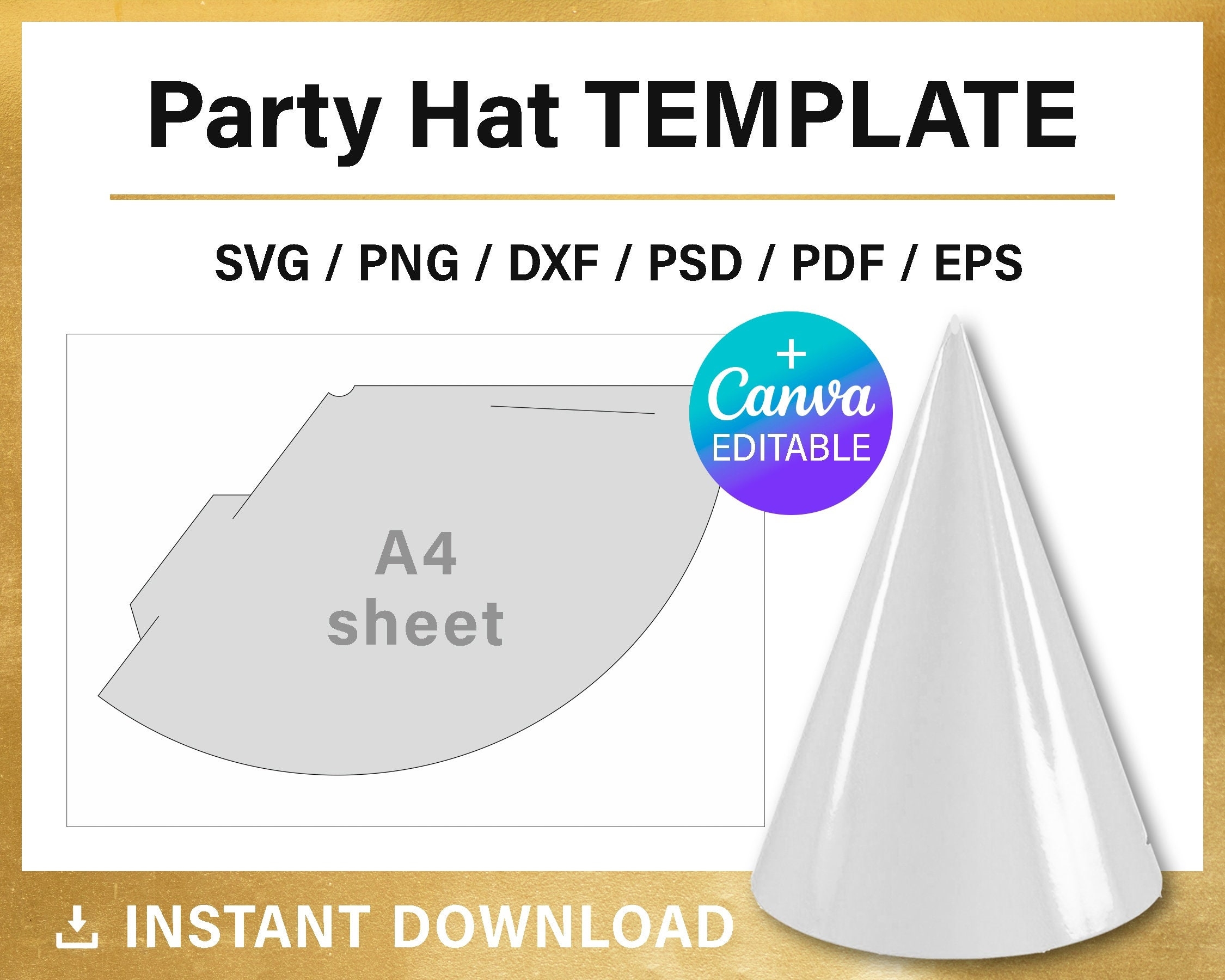 Party Hat Template Blank DIY Party Decorations Canva Party Favors A4 Sheet For Kids Small Size Svg Png Pdf Psd Instant Download Etsy Party Hat Template Blank DIY Party Decorations Canva Party Favors A4 Sheet For Kids Small Size Svg Png Pdf Psd Instant Download Etsy