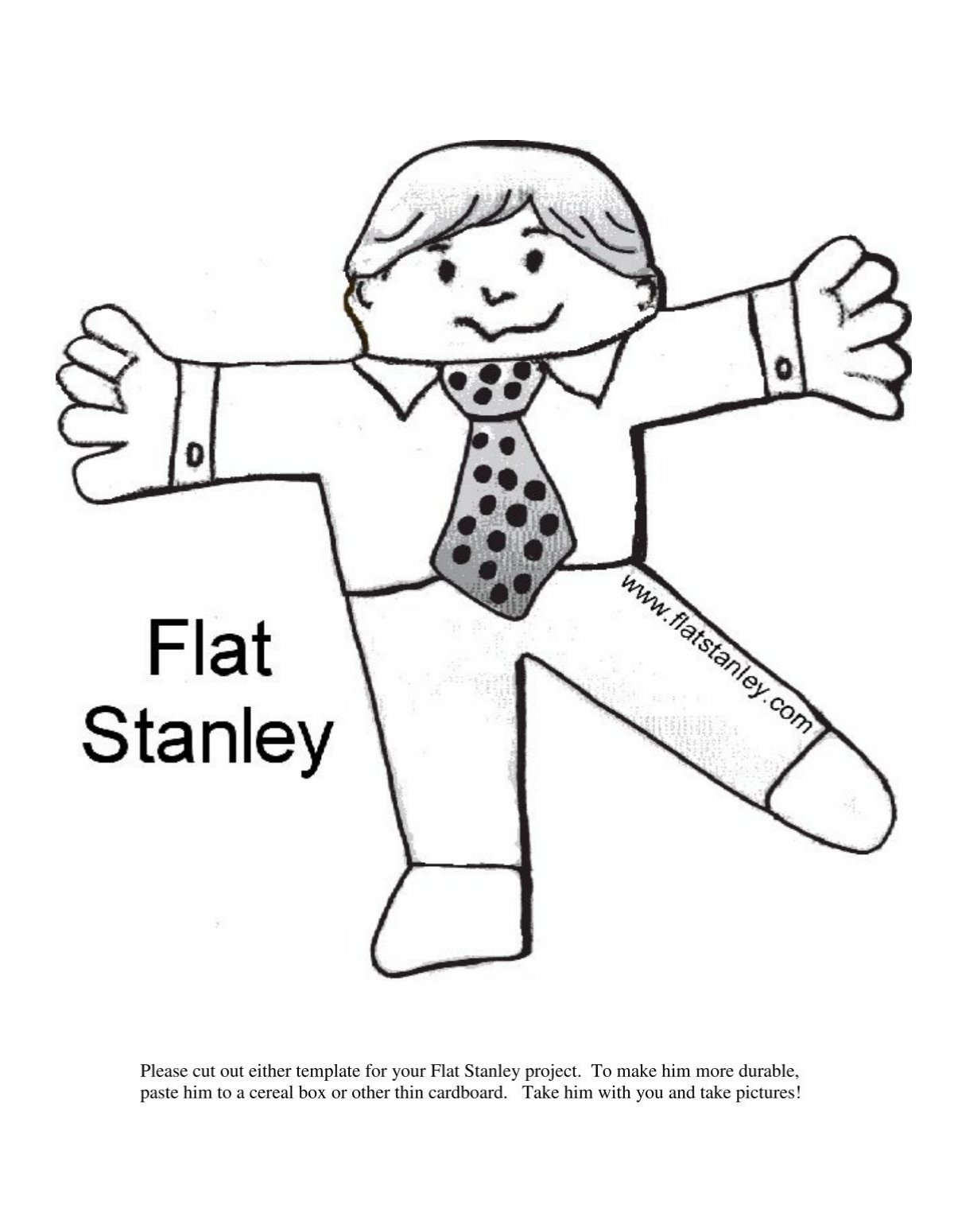 flat stanley template