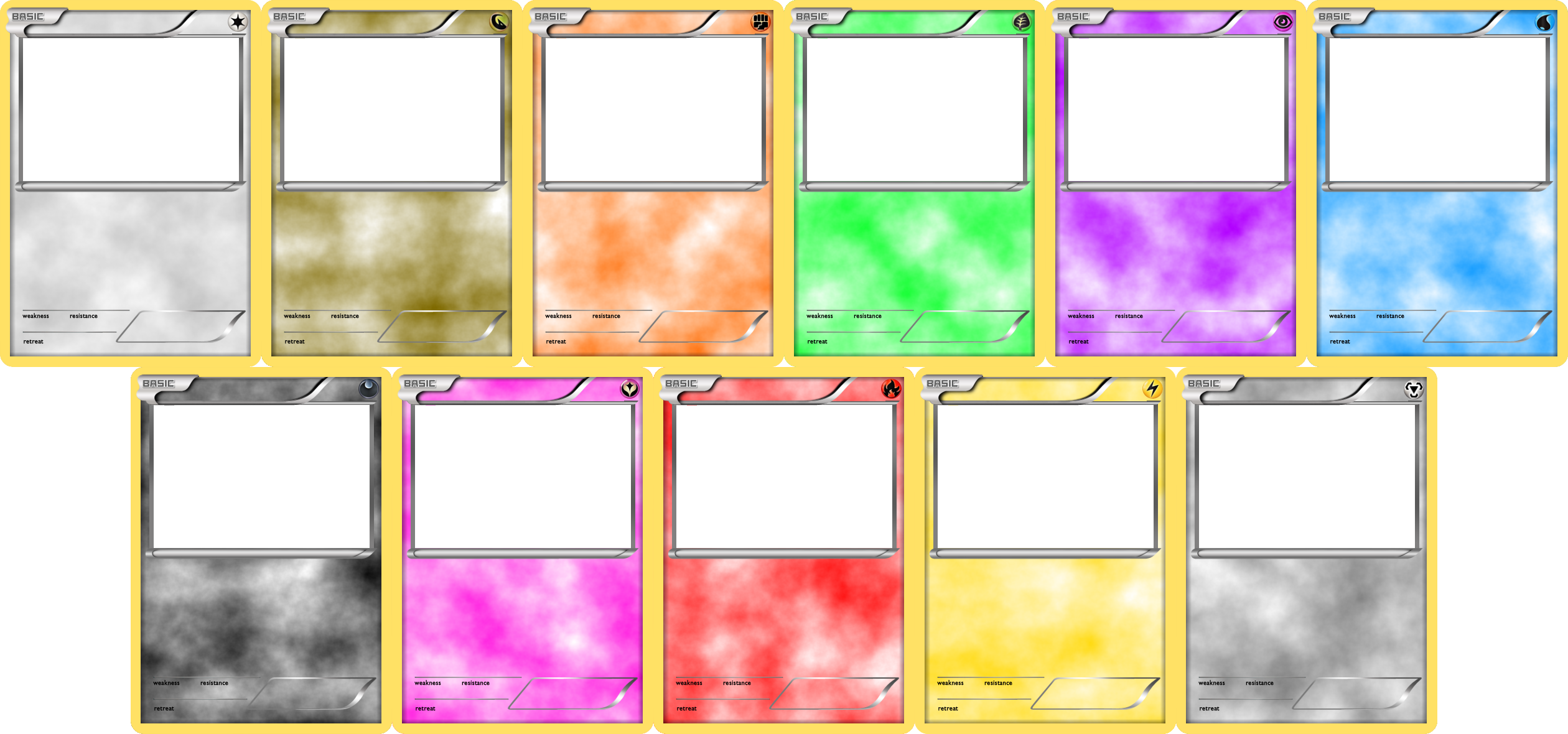 Pokemon Blank Card Templates Basic By LevelInfinitum On DeviantArt