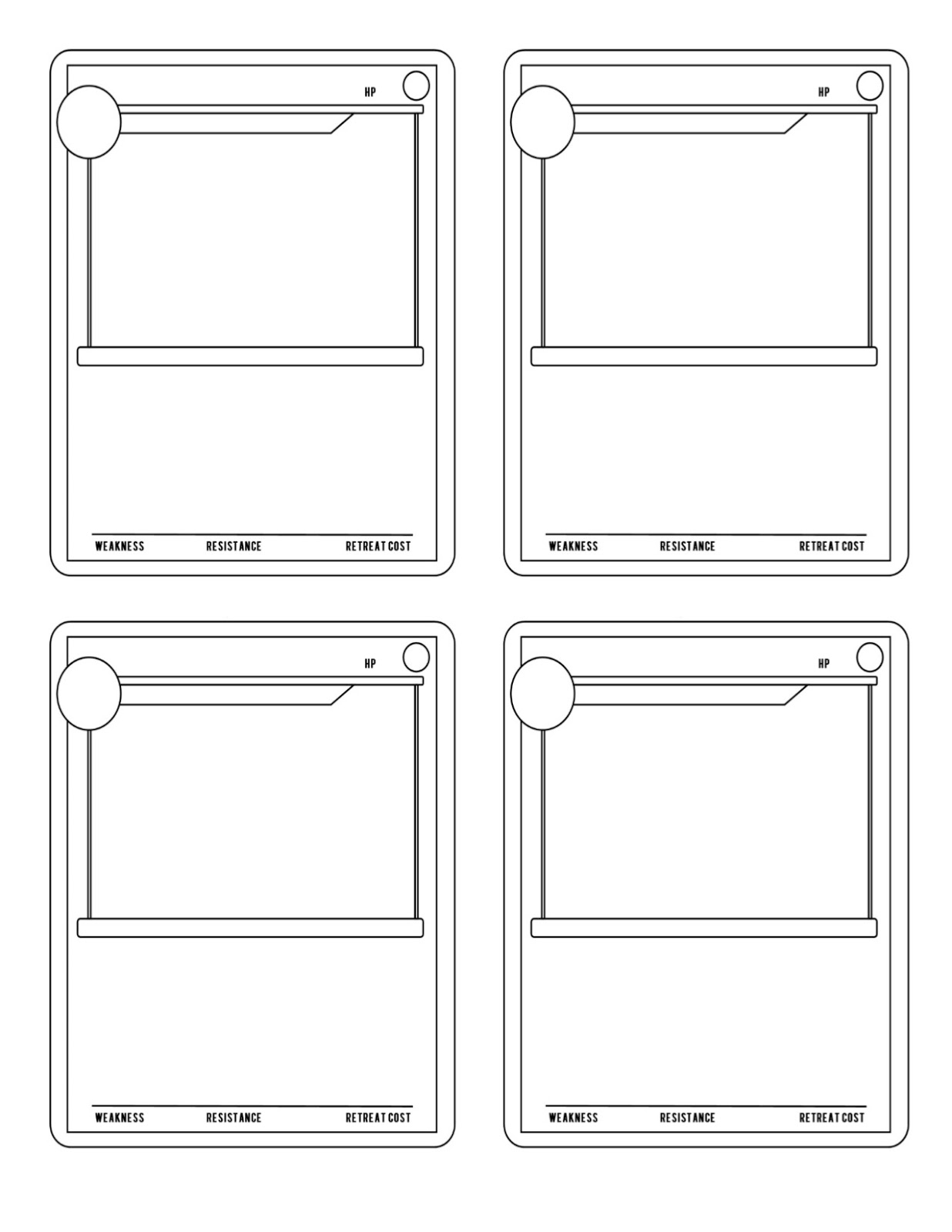 blank pokemon card template
